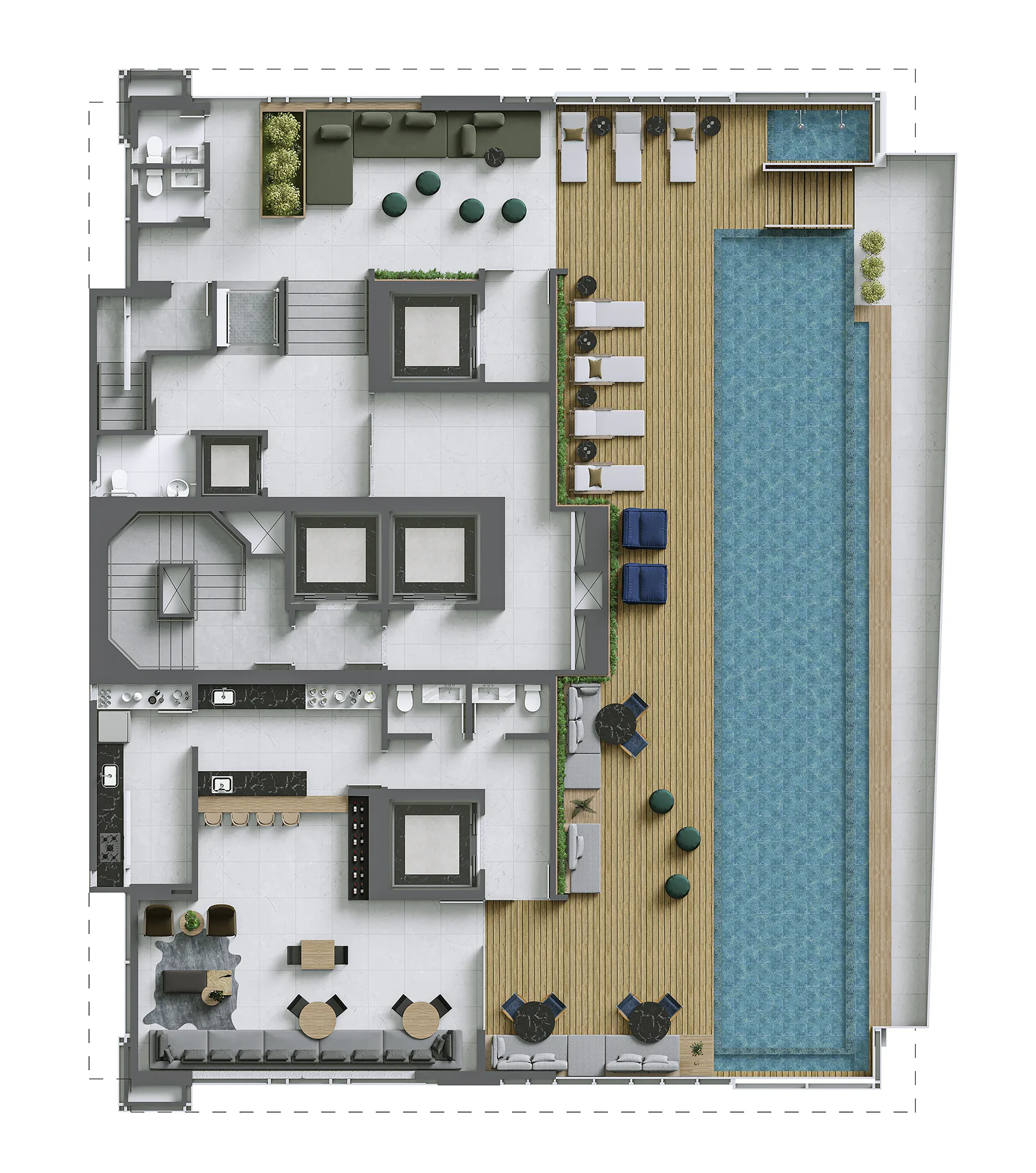 Harmony Ocean Front: Ultra-Luxury Villa with Rooftop in Centro