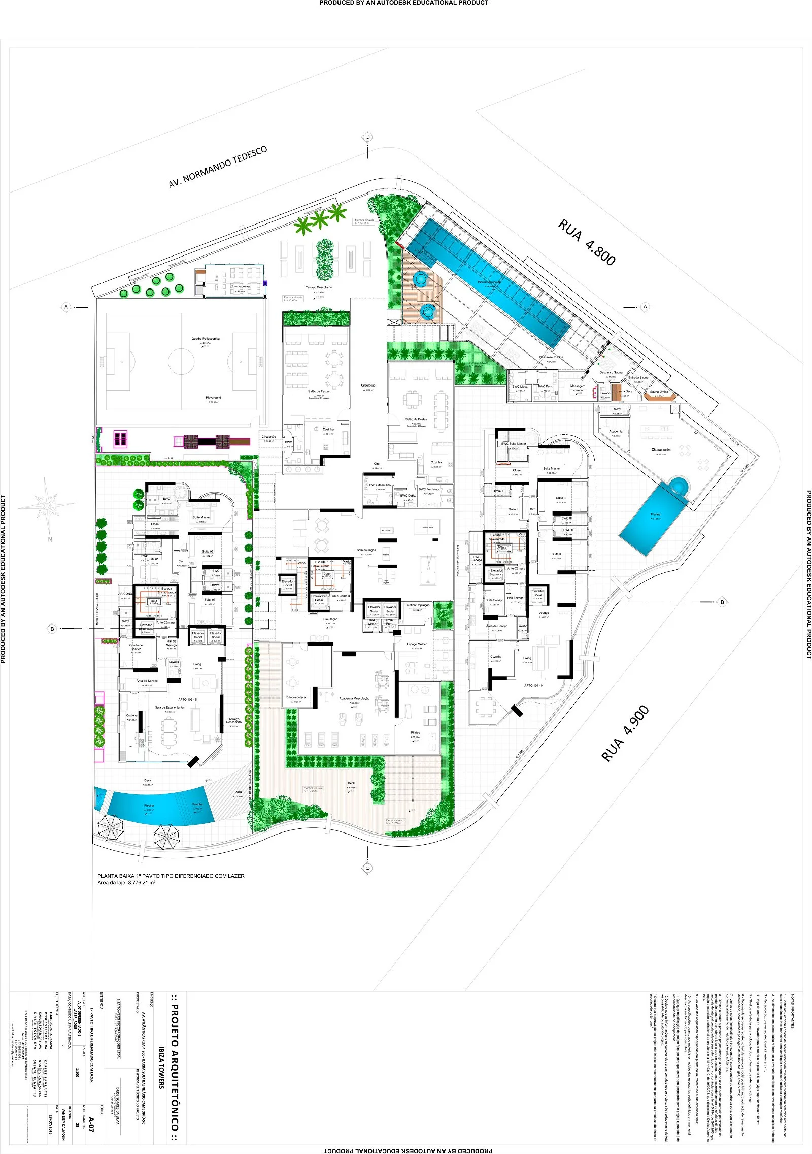 Ibiza Tower: Oceanfront Residence with Private Spa in Avenida Atlântica