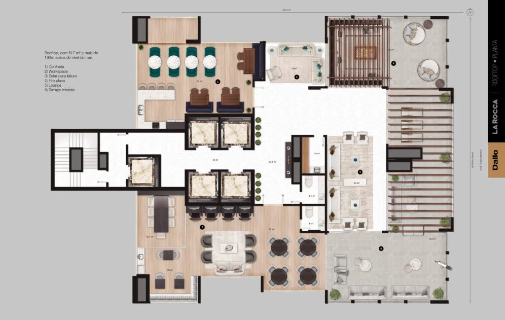 La Rocca by Dallo: Luxury Penthouse in Itapema - Itapema - Floor Plan 1 | Rocks Investments