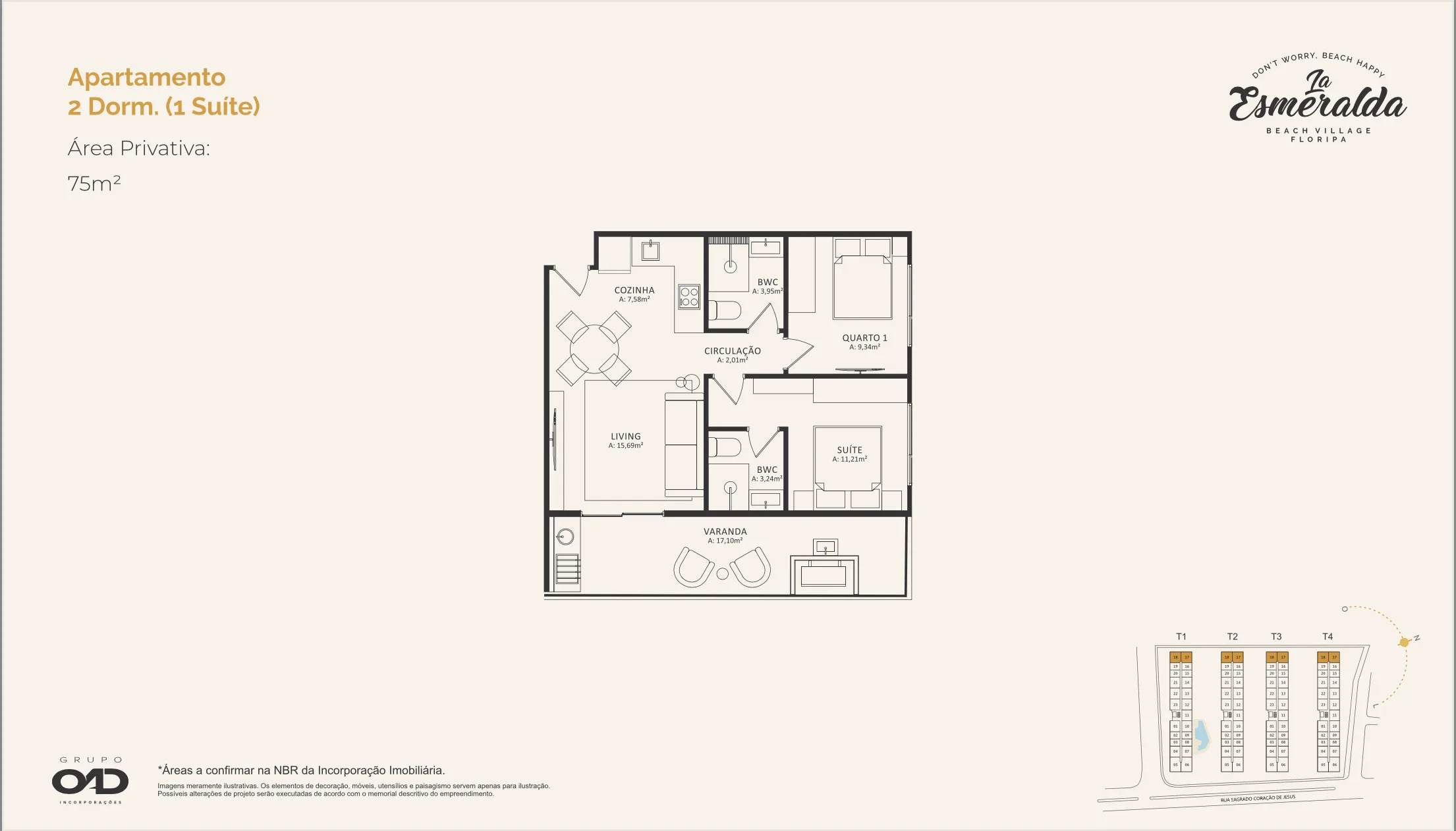 La Esmeralda Beach Village: Premium Penthouse in Morro das Pedras