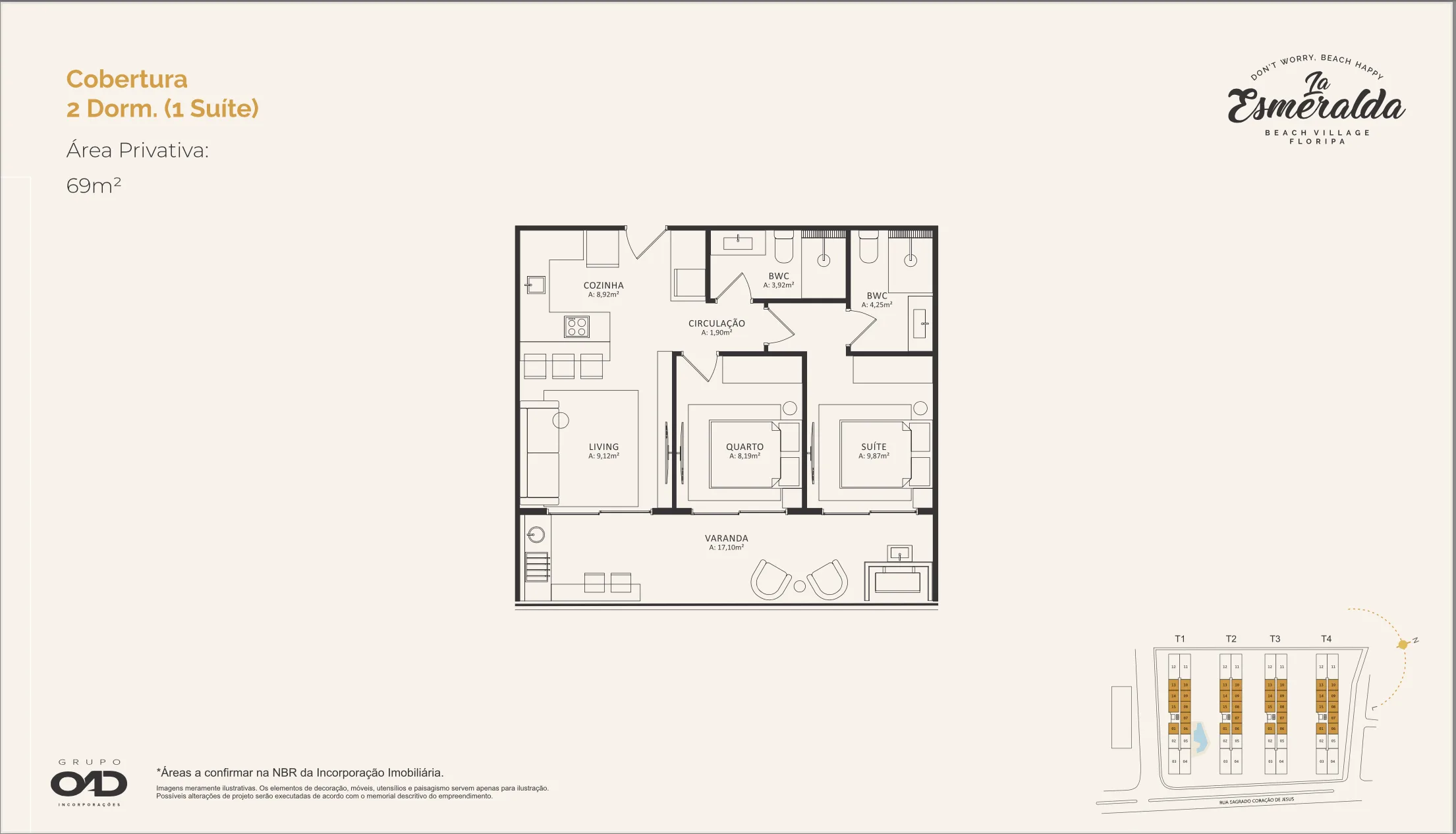 La Esmeralda Beach Village: Premium Penthouse in Morro das Pedras
