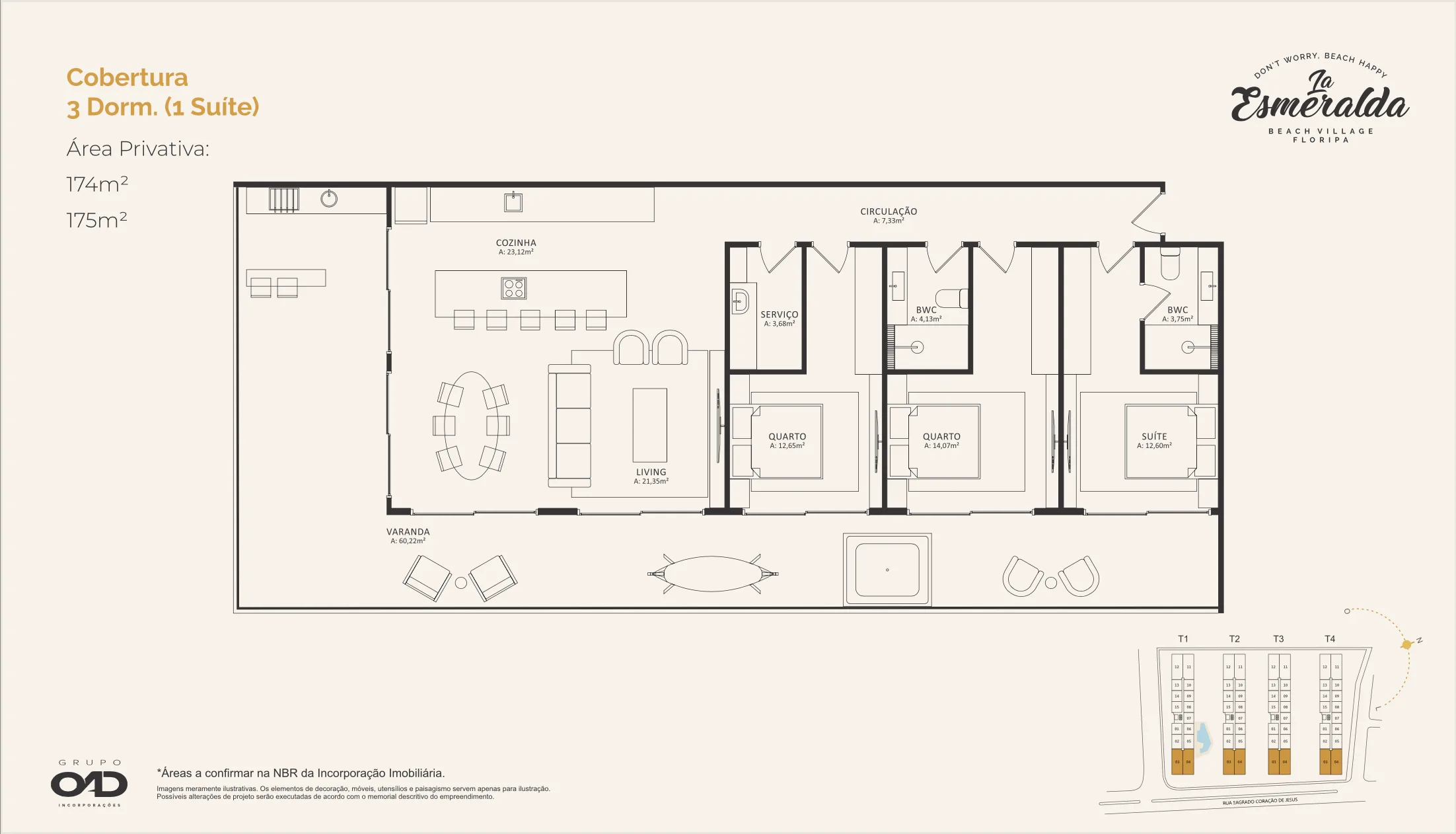 La Esmeralda Beach Village: Premium Penthouse in Morro das Pedras