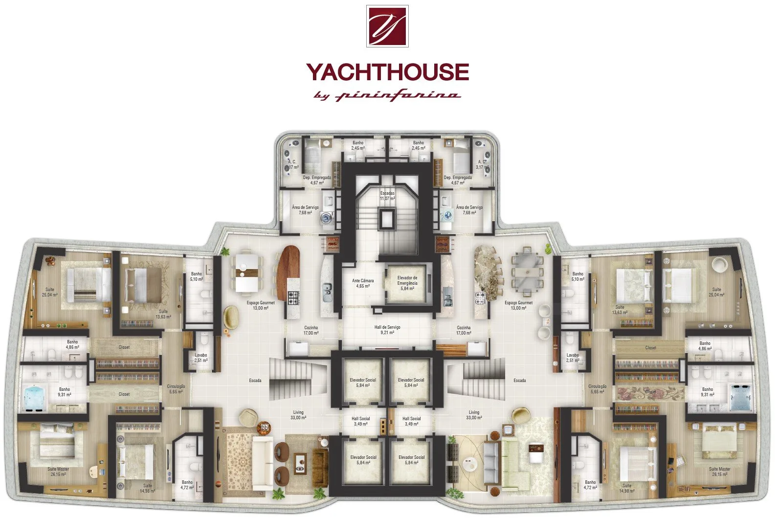 Yachthouse by Pininfarina: Ultra-Luxury Residence in Avenida Atlântica