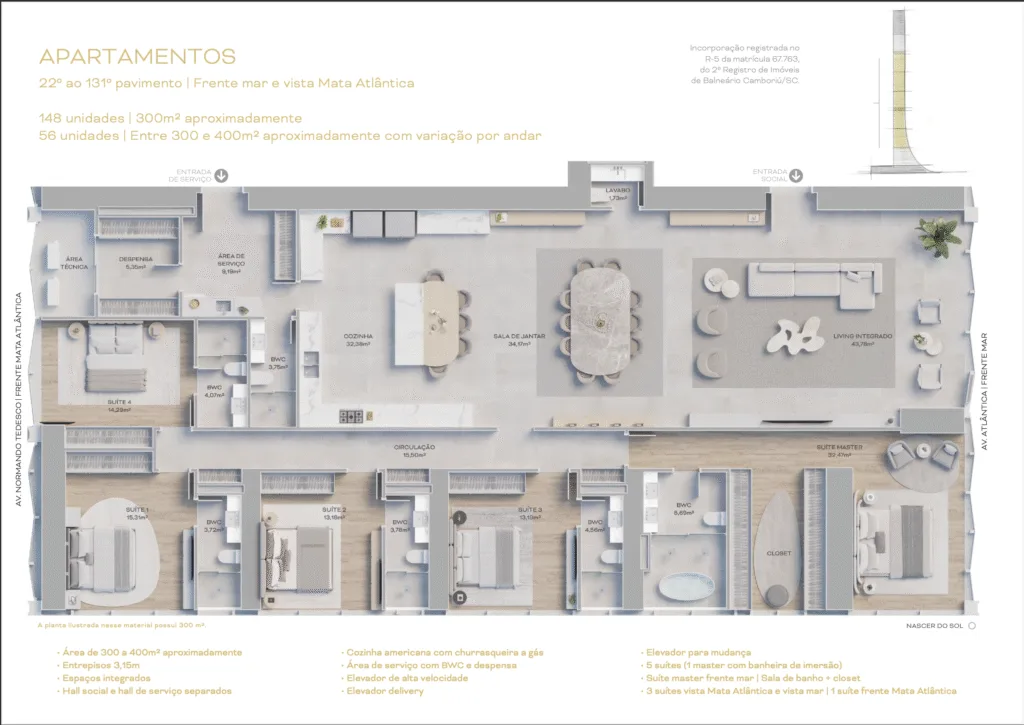 Senna Tower: Exquisite Residences at World's Tallest Residential Building - Balneário Camboriú - Image 35 | Rocks Investments