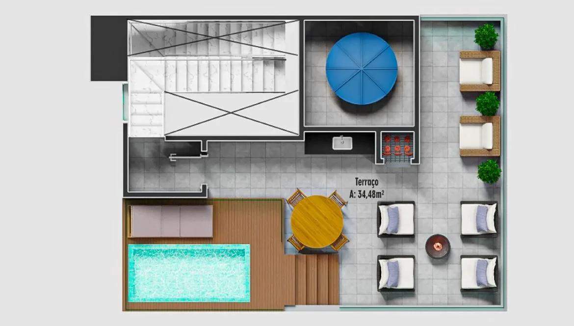 Premium House with Private Rooftop Terrace in Florianópolis