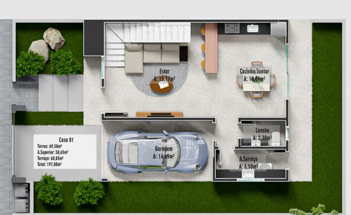Premium House with Private Rooftop Terrace in Florianópolis