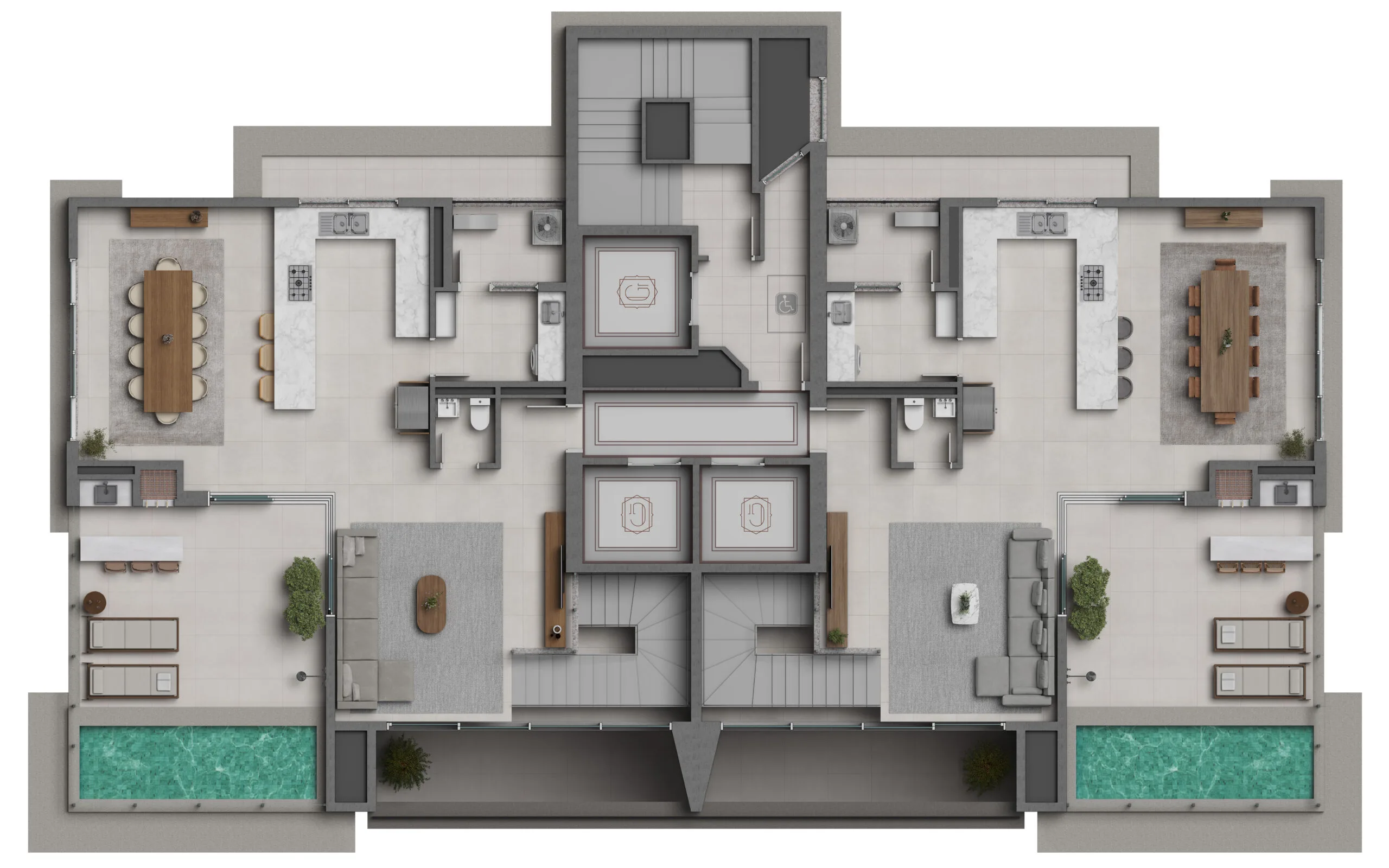 Gales Village Contemporâneo: Luxury Penthouse in Centro