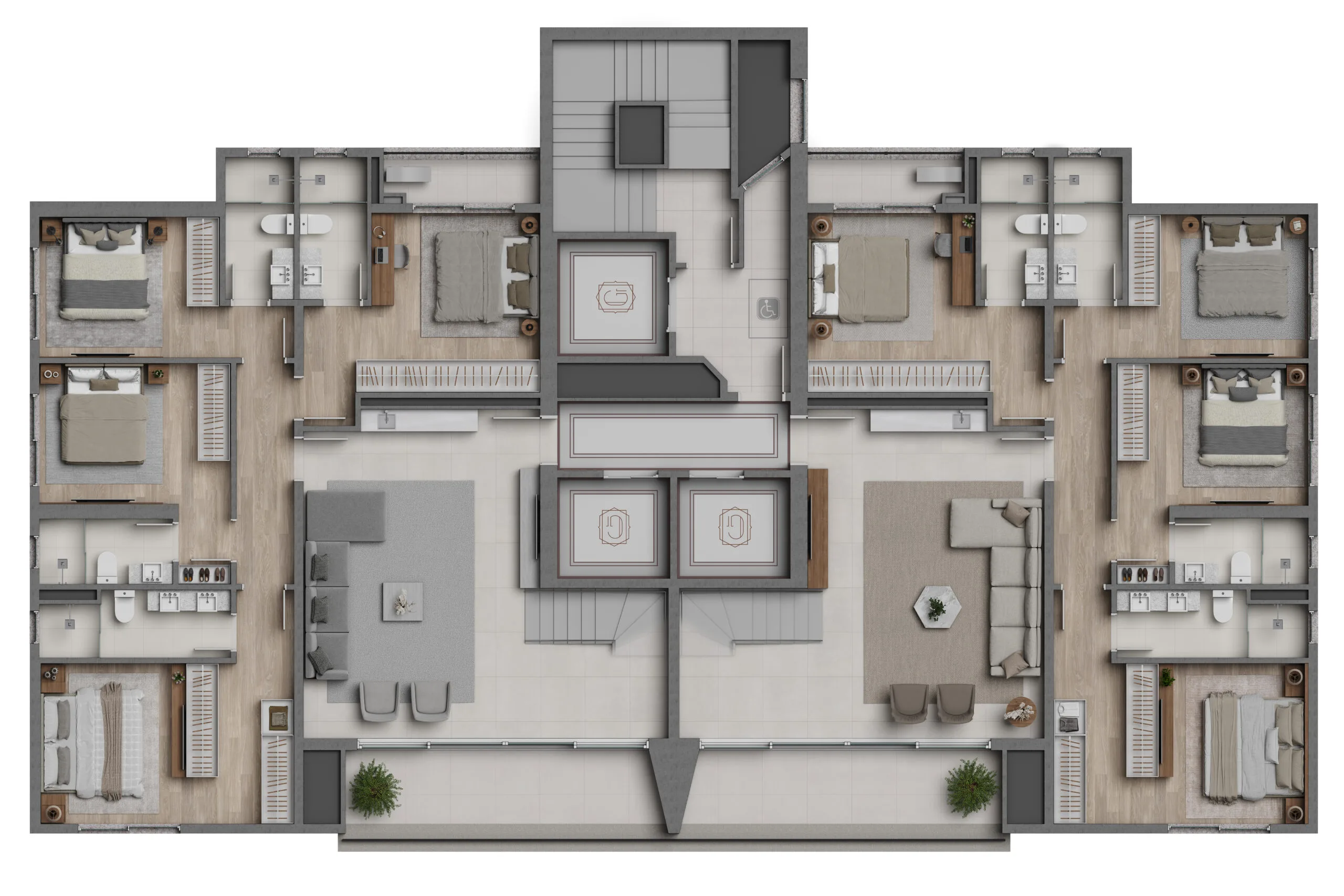 Gales Village Contemporâneo: Luxury Penthouse in Centro