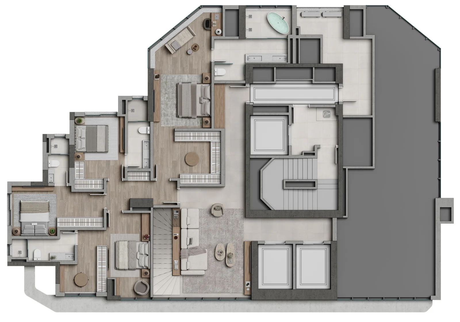 Alaia by Embraed: Ultra-Luxury Penthouse with Private Terrace in Centro