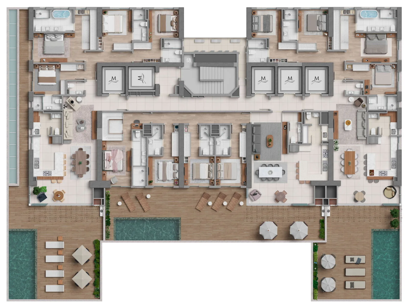 Marena by EMBRAED: Ultra-Luxury Penthouse with Private Pool in Centro