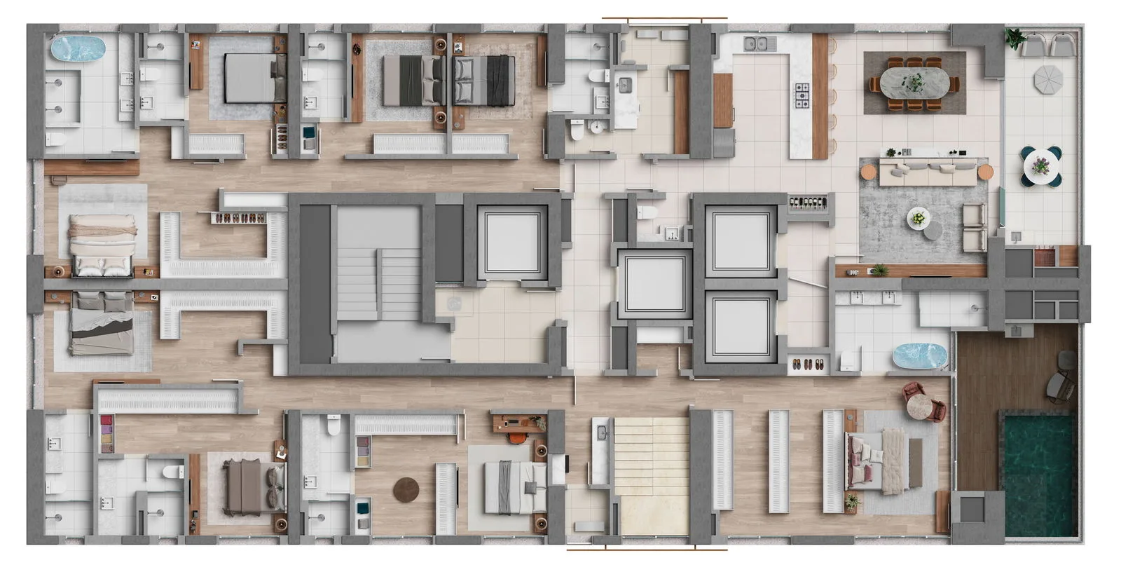 Hyde by Embraed: Ultra-Luxury Penthouse with Private Pool in Centro