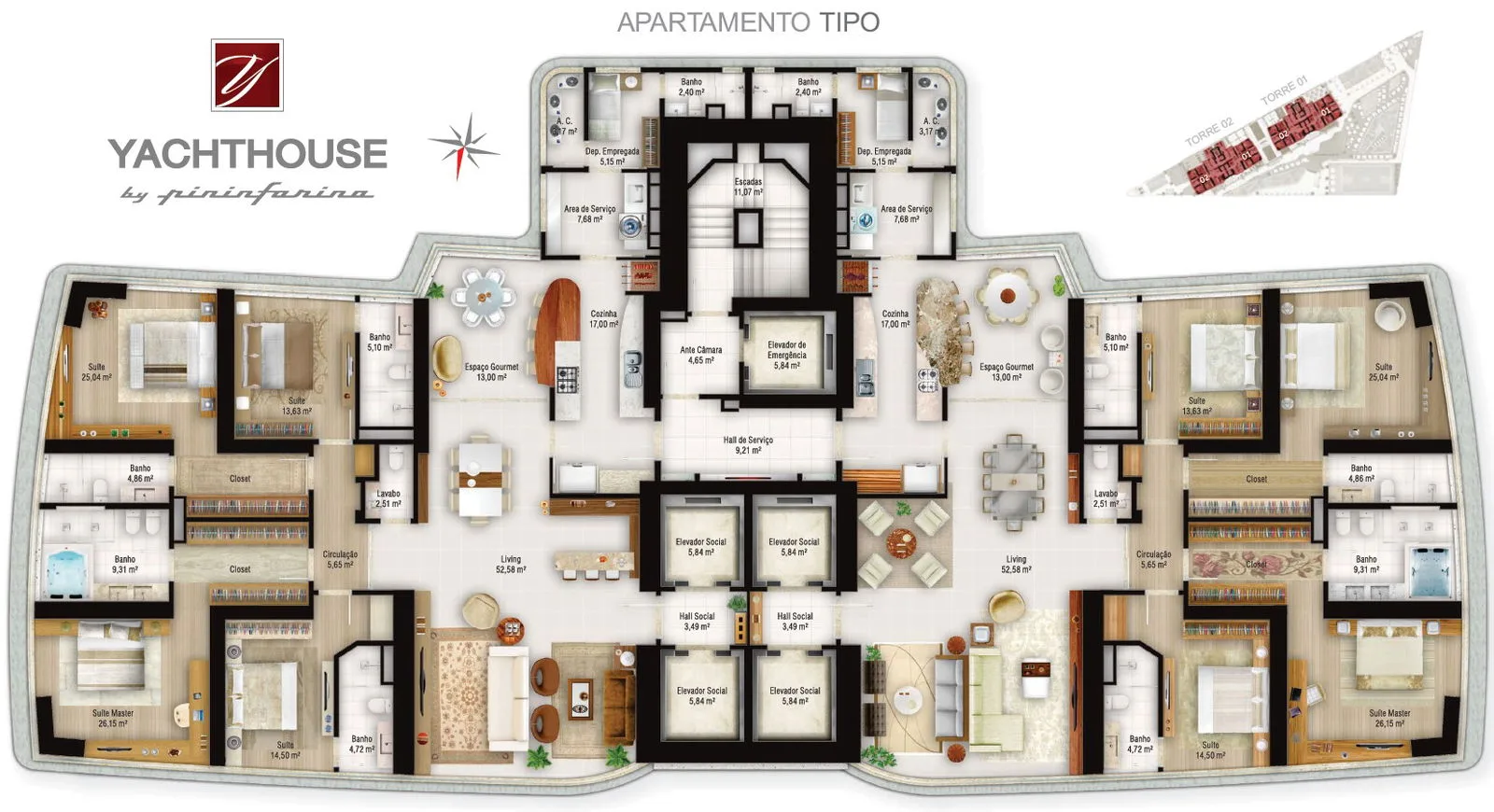 Yachthouse by Pininfarina: Luxury Penthouse in Barra Sul