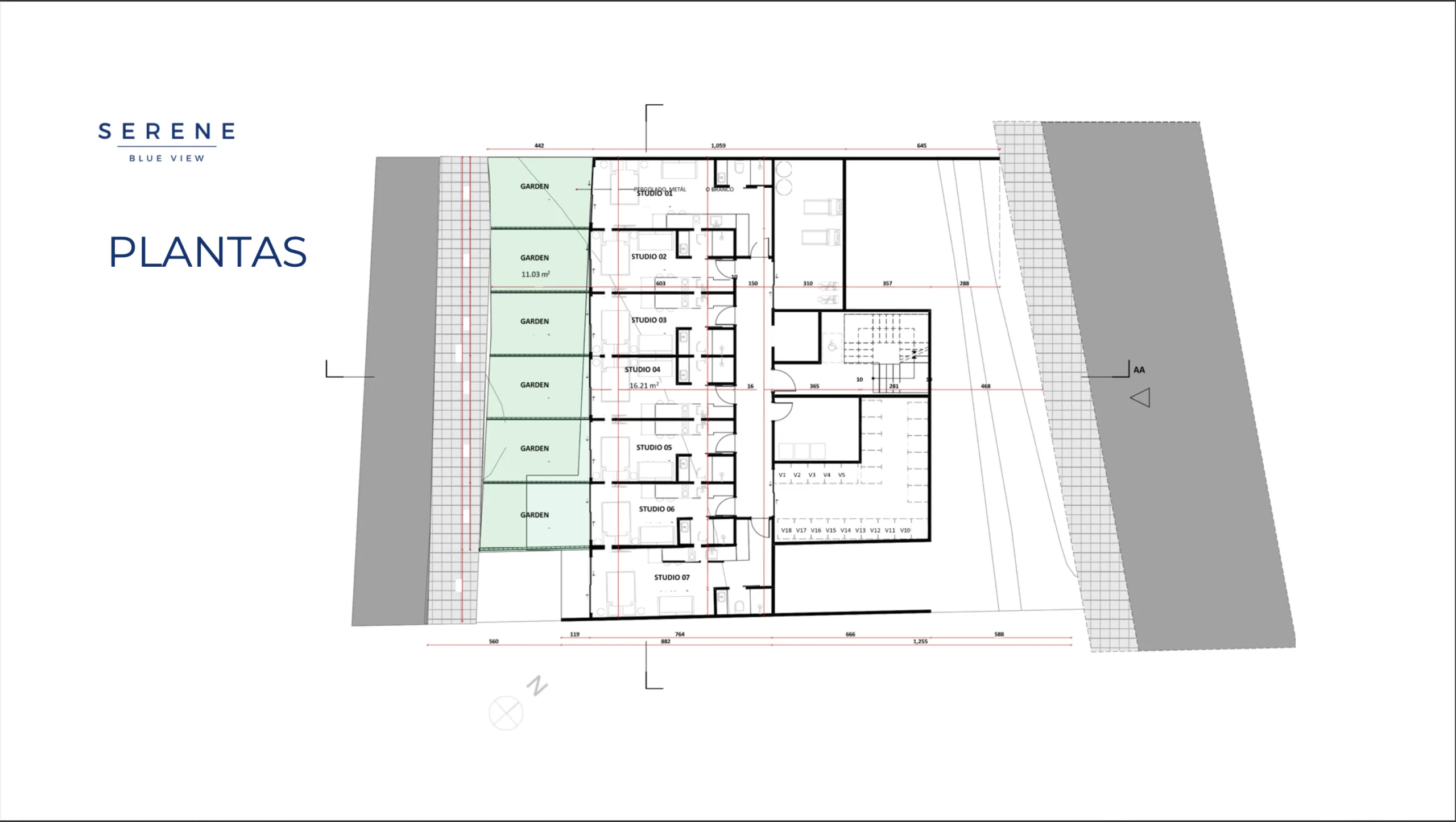 SERENE Blue View: Premium Studio in Florianópolis