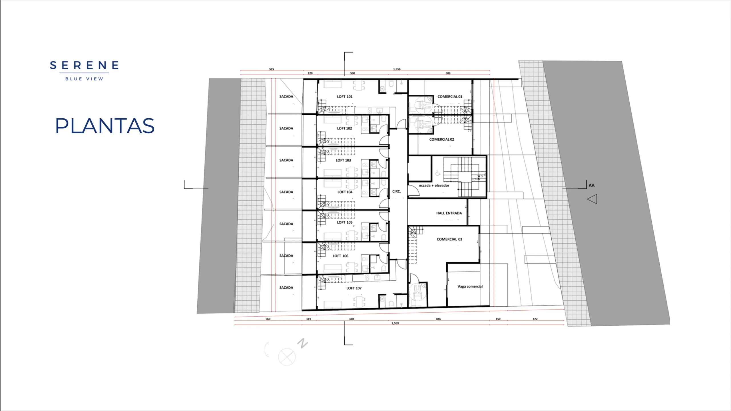 SERENE Blue View: Premium Studio in Florianópolis