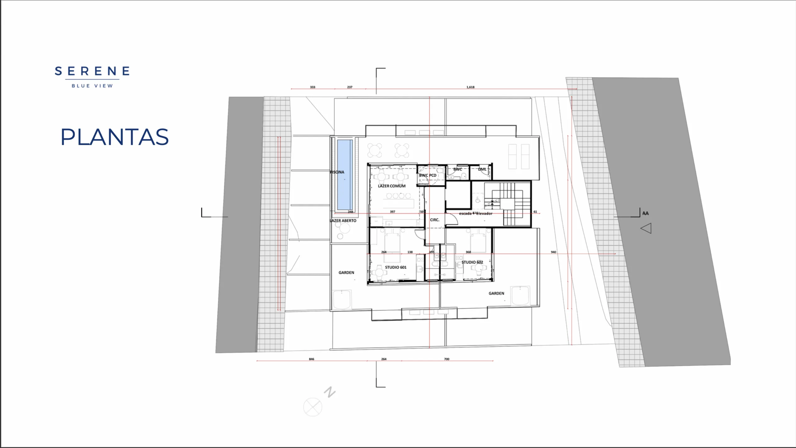 SERENE Blue View: Premium Studio in Florianópolis