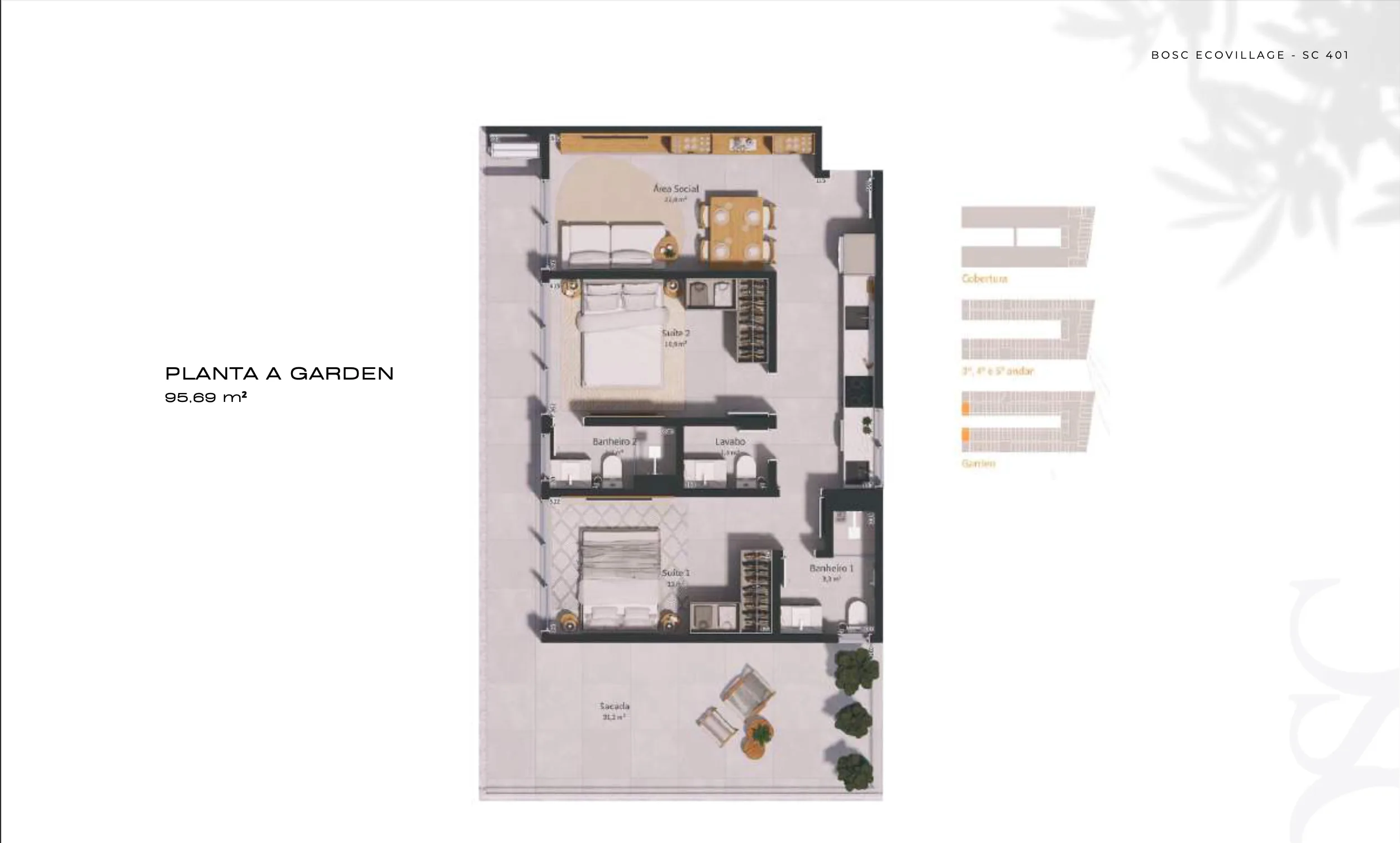 BOSC Ecovillage: Contemporary Studio in Florianópolis