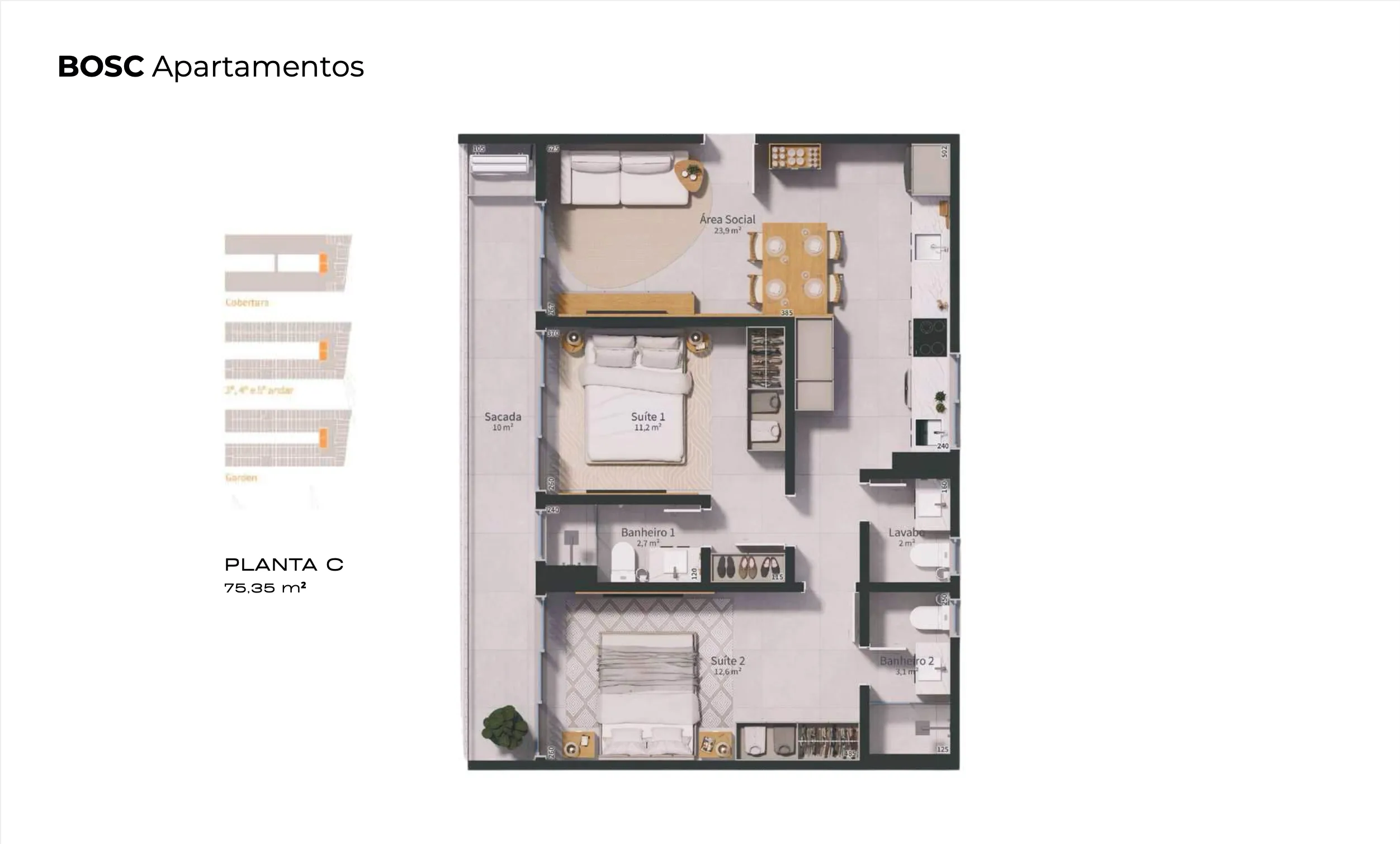 BOSC Ecovillage: Contemporary Studio in Florianópolis