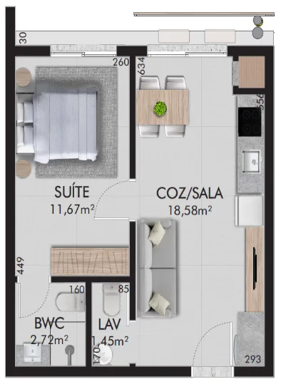 Barra 4 Club Residence: Premium Studio in Barra da Lagoa