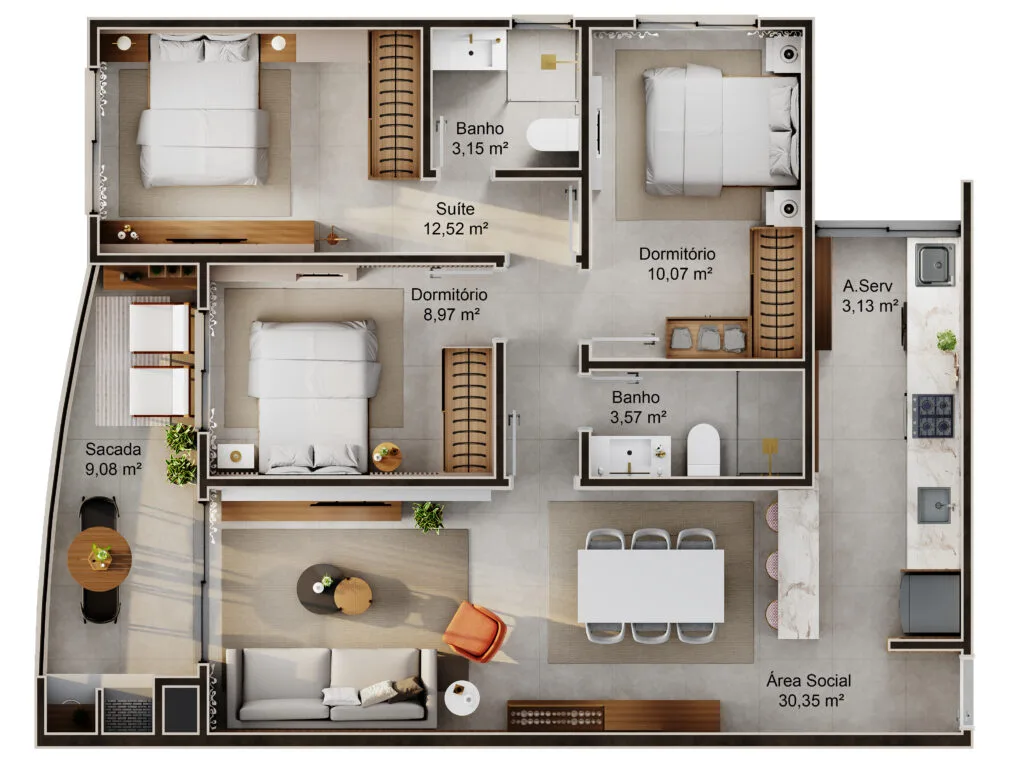 Saco Grande Residences: Premium House with Bay Views in Florianópolis - Florianópolis - Image 15 | Rocks Investments