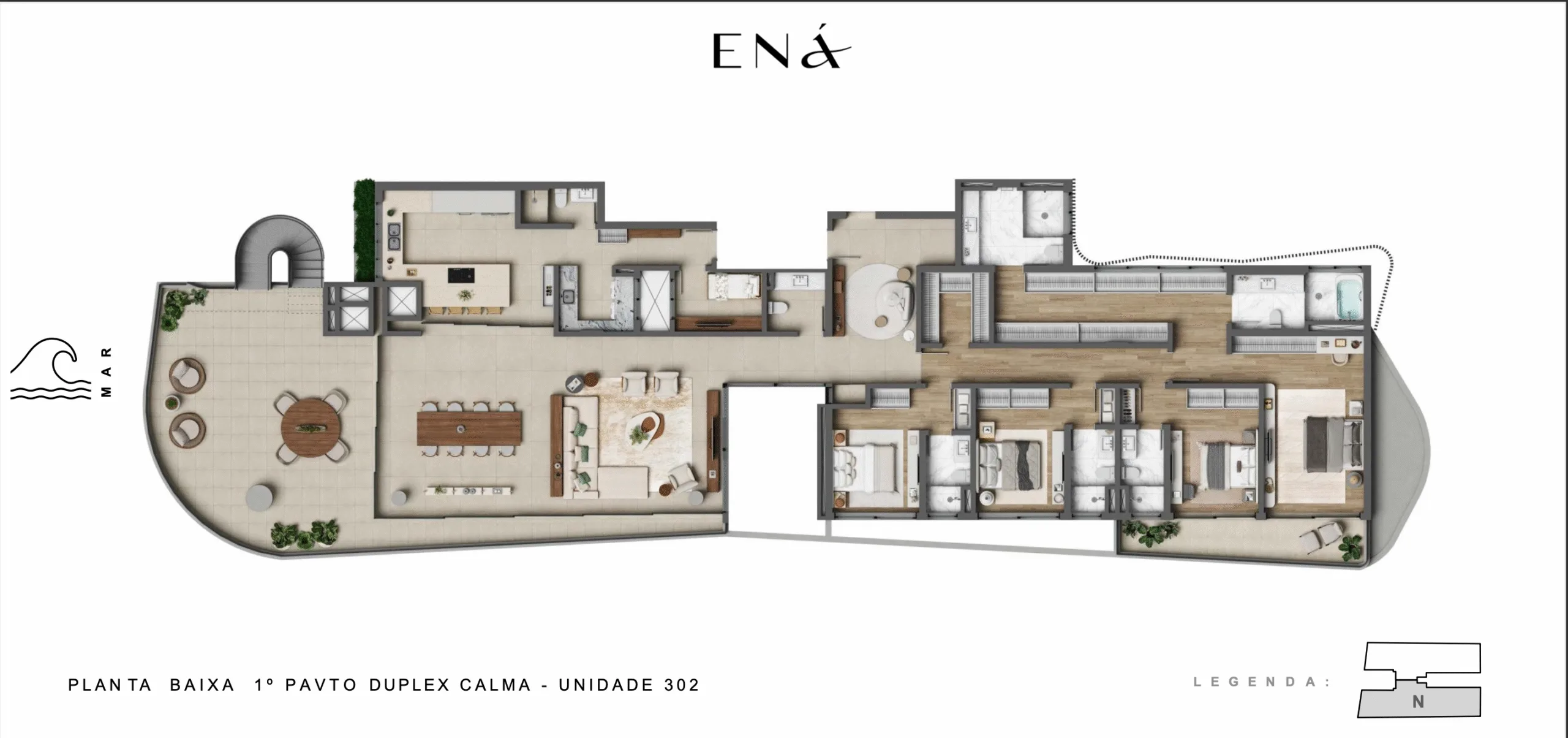 Éna: Ultra-Luxuriöse Apartments in Praia do Estaleiro