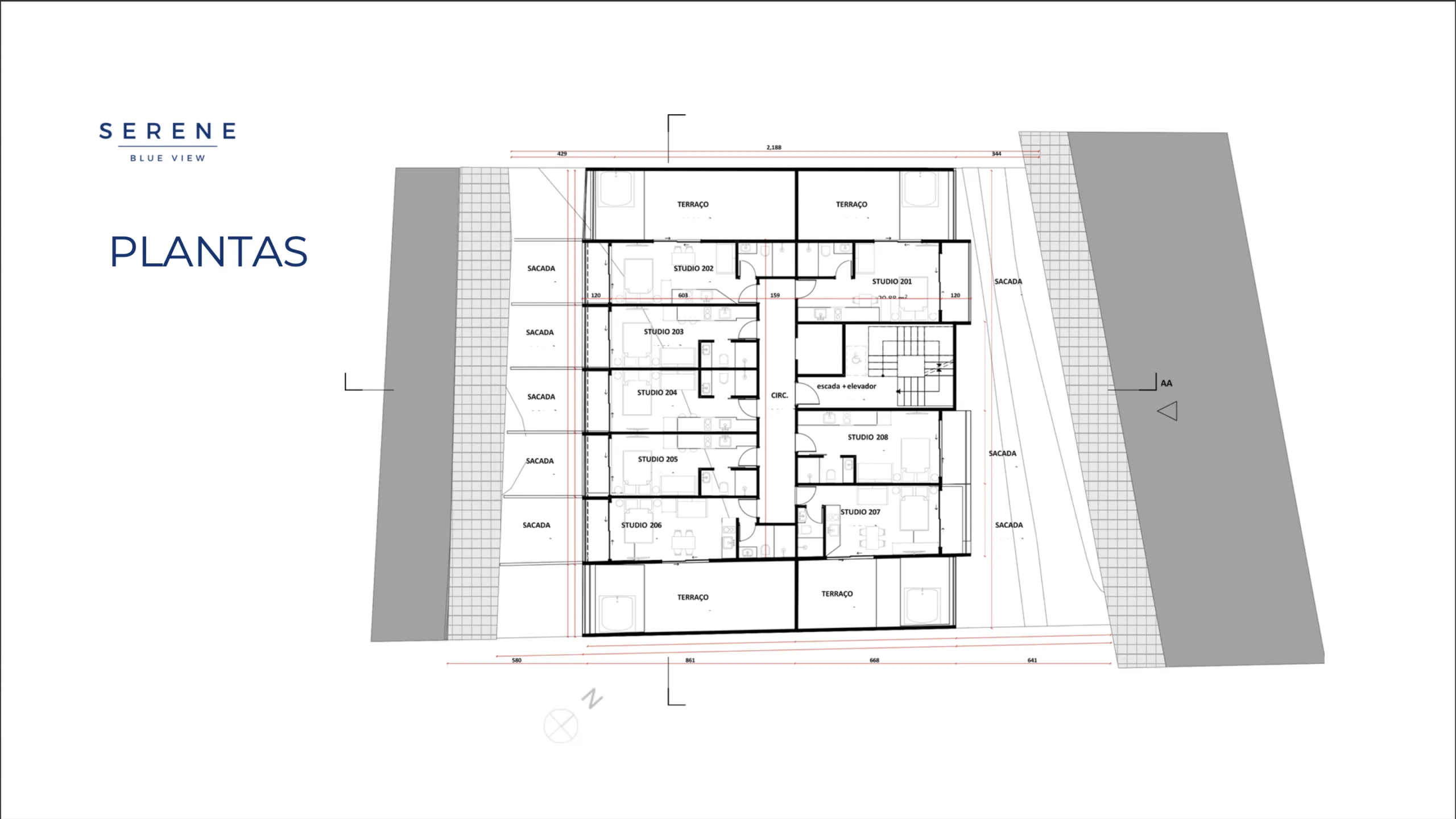 SERENE Blue View: Premium-Studio in João Paulo