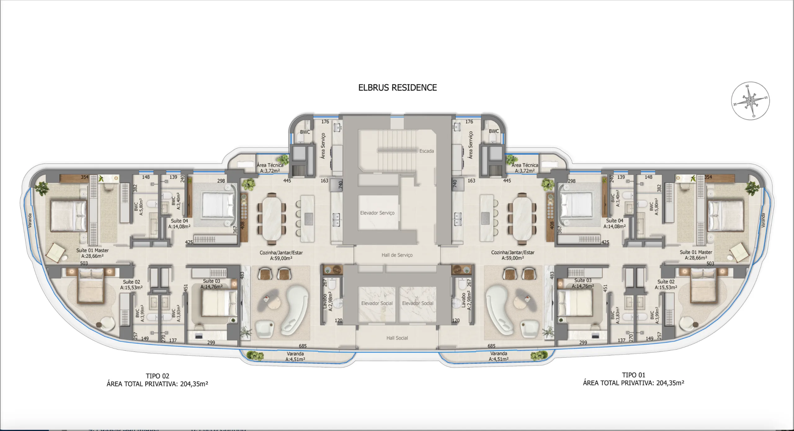 Elbrus by Cechinel: Luxury Apartments in the Center of Balneário Camboriú