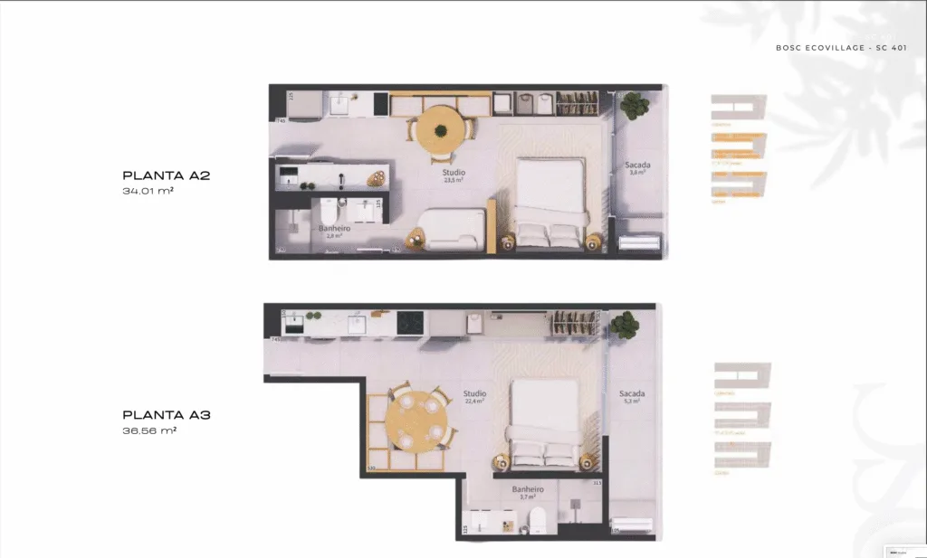 BOSC Ecovillage: Contemporary Studio in Saco Grande - Florianópolis - Image 31 | Rocks Investments