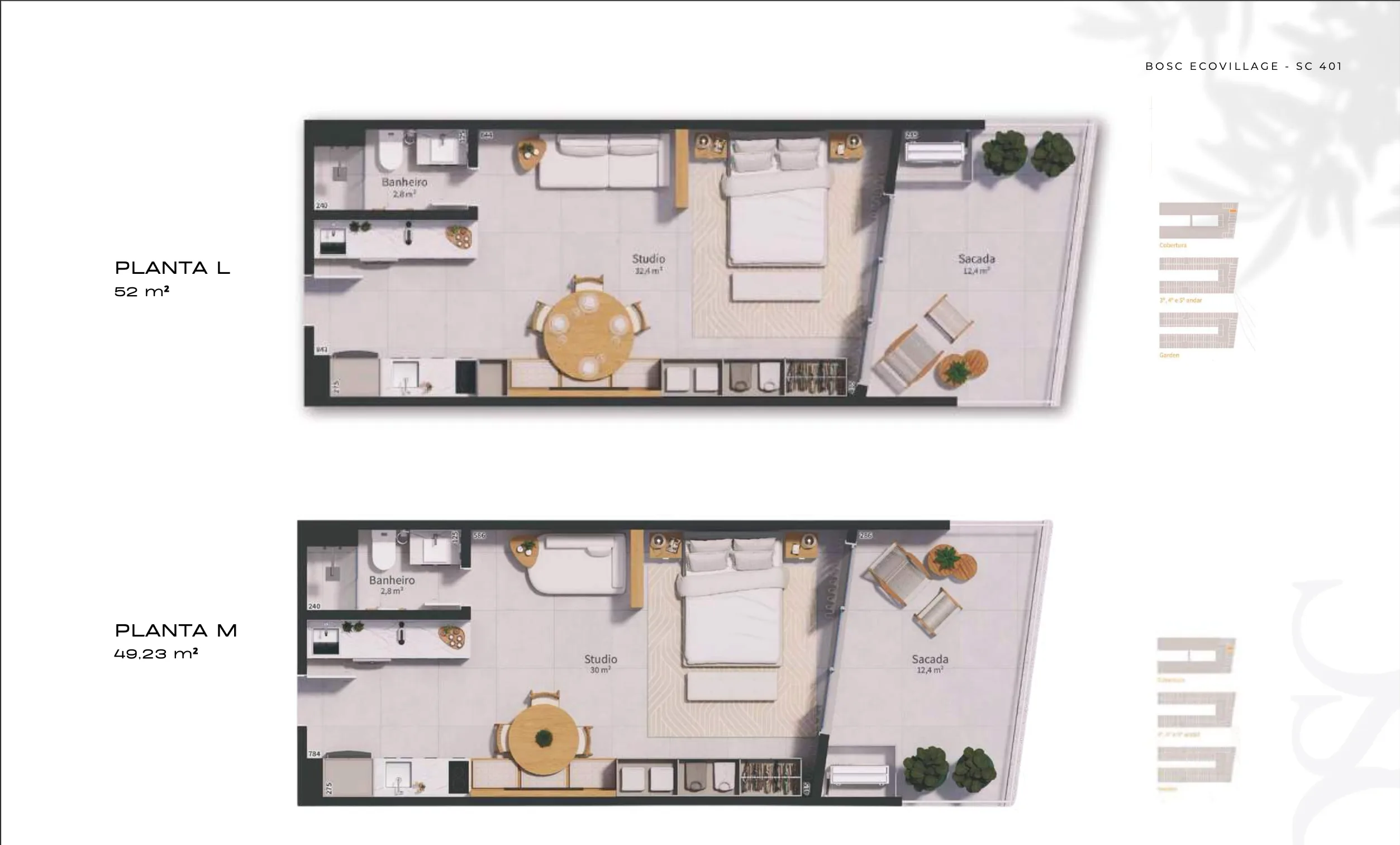 BOSC Ecovillage: Contemporary Studio in Saco Grande