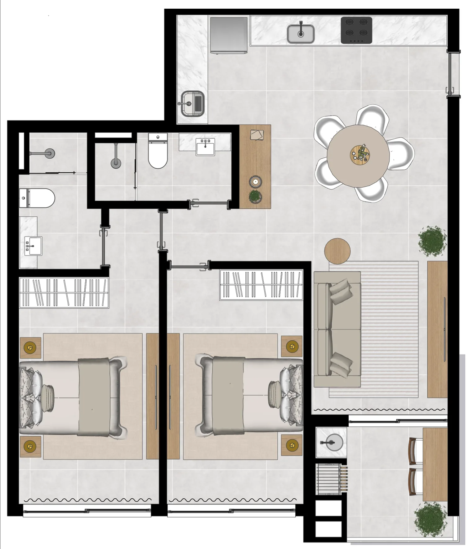 Gaivotas 4: Contemporary Studio in Ingleses