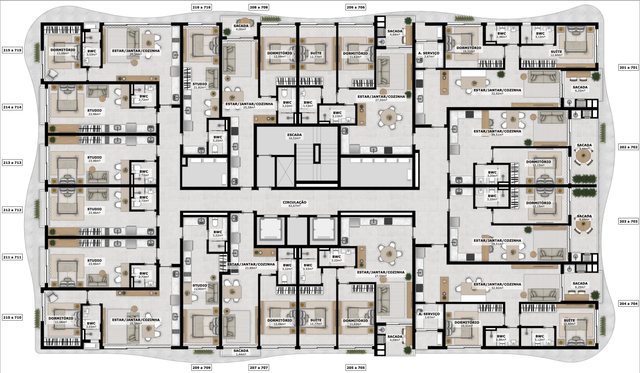Gaivotas 4: Contemporary Studio in Ingleses