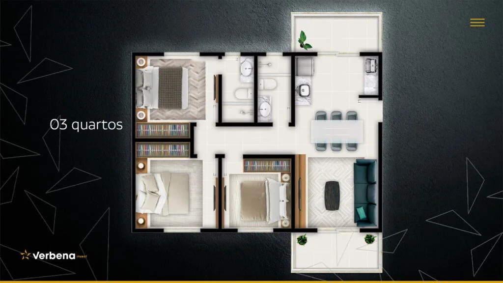 Infinity: Contemporary House in Porto Seguro - Porto Seguro - Floor Plan 1 | Rocks Investments