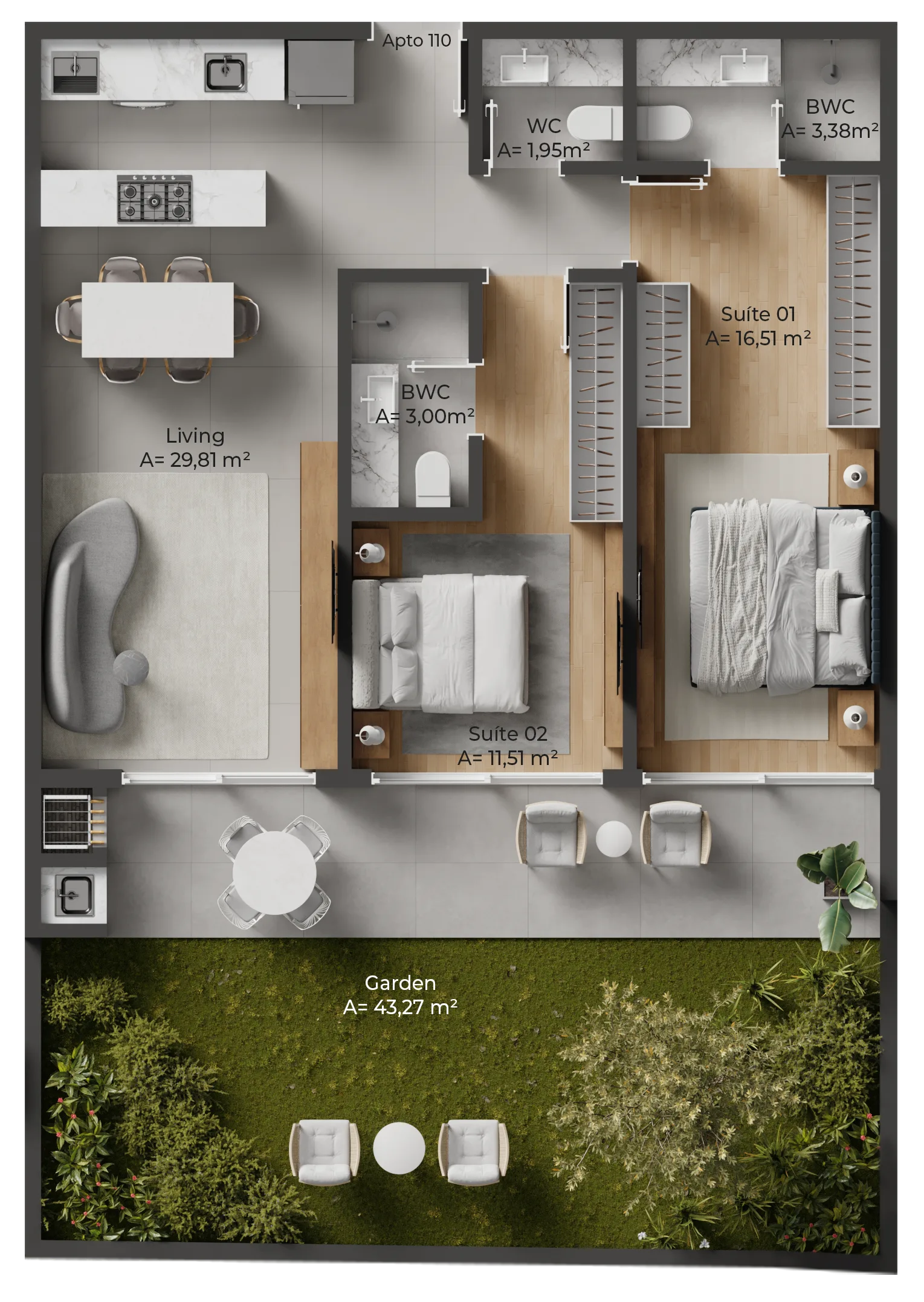 Allameda Santo Antônio: Contemporary Penthouse Studio in Florianópolis