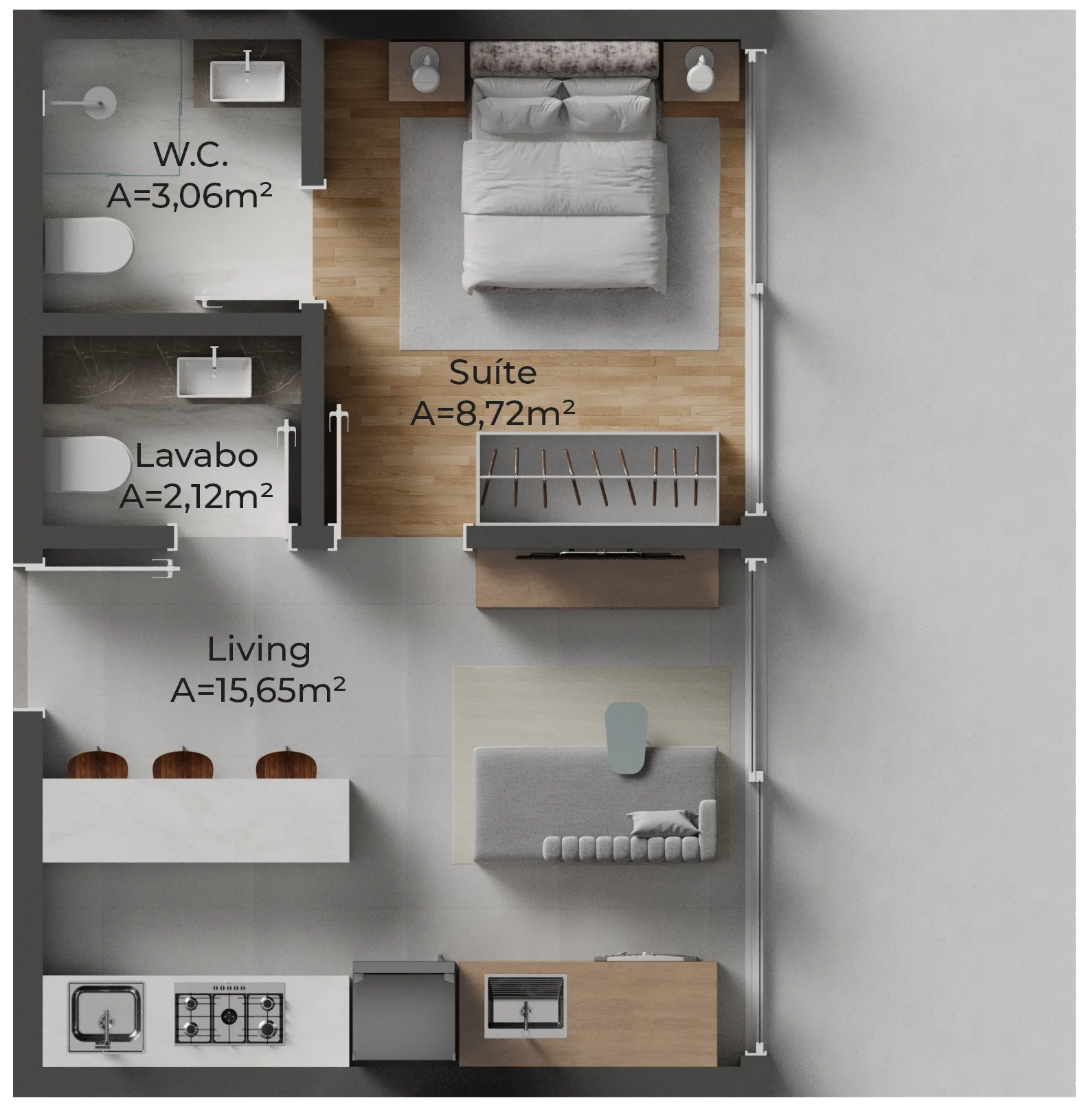 Oazy Santo Antônio: Premium Studio in Florianópolis