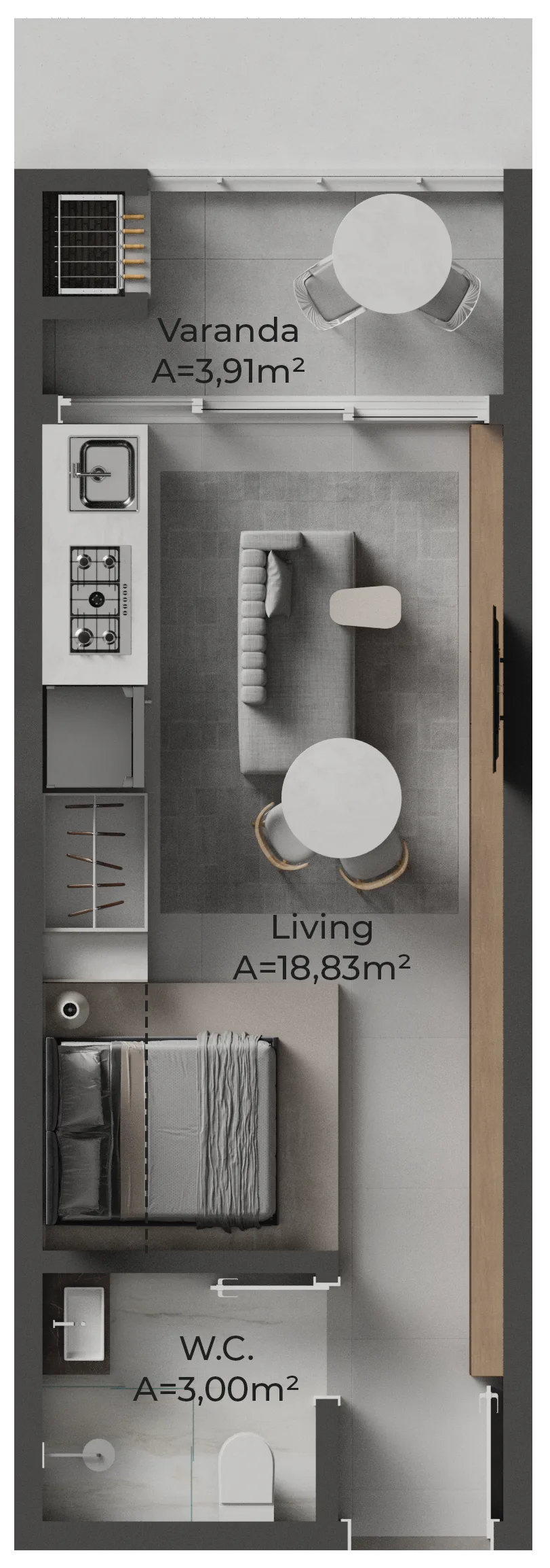 Oazy Santo Antônio: Premium Studio in Florianópolis