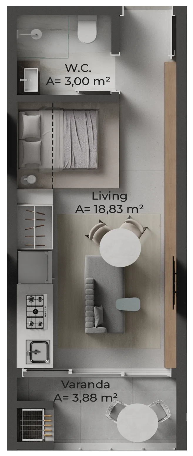 Oazy Santo Antônio: Premium Studio in Florianópolis