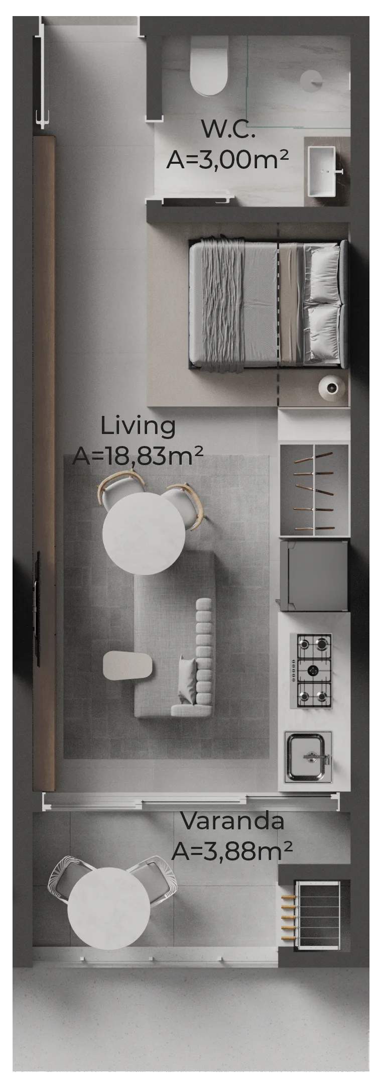 Oazy Santo Antônio: Premium Studio in Florianópolis