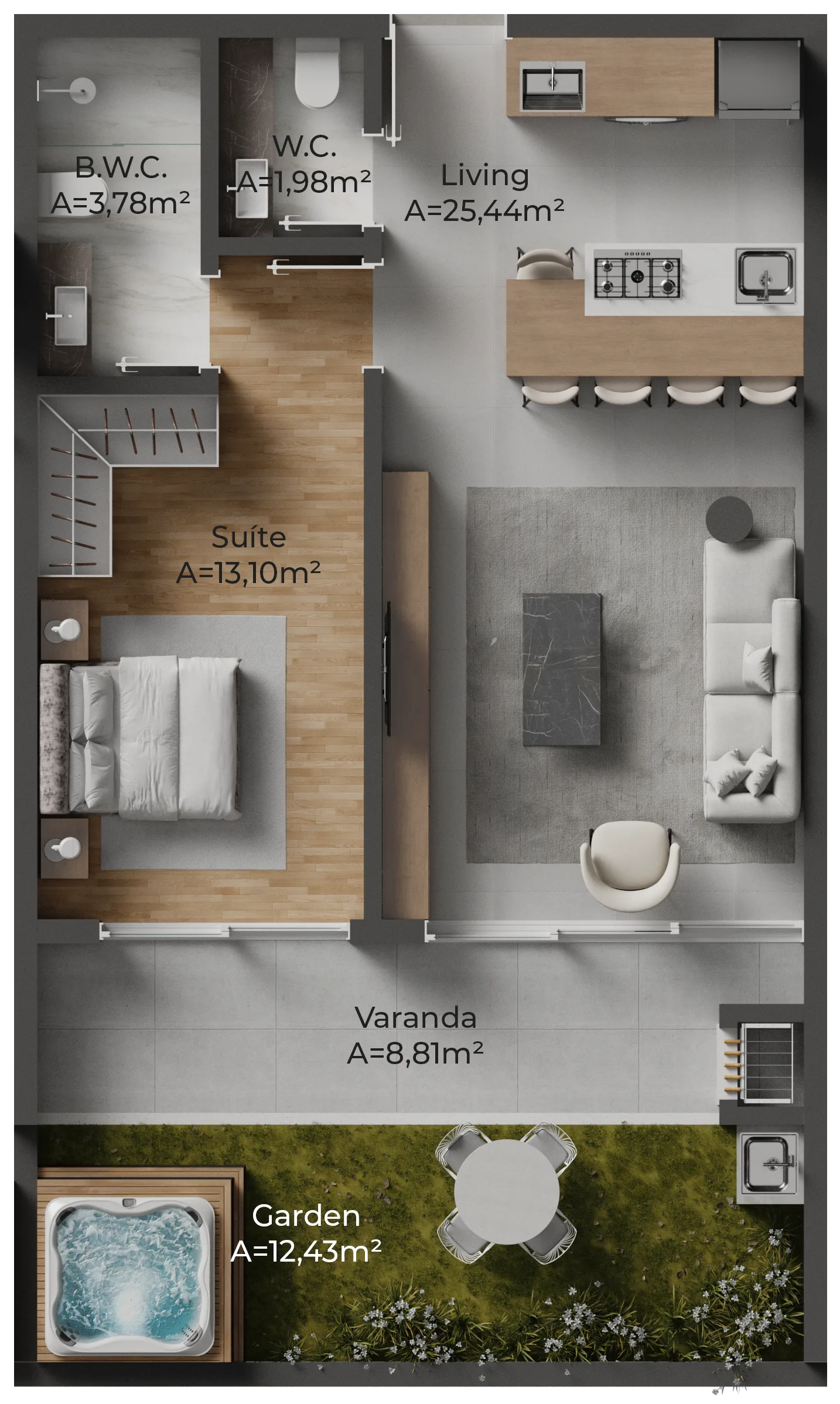 Oazy Santo Antônio: Premium Studio in Florianópolis