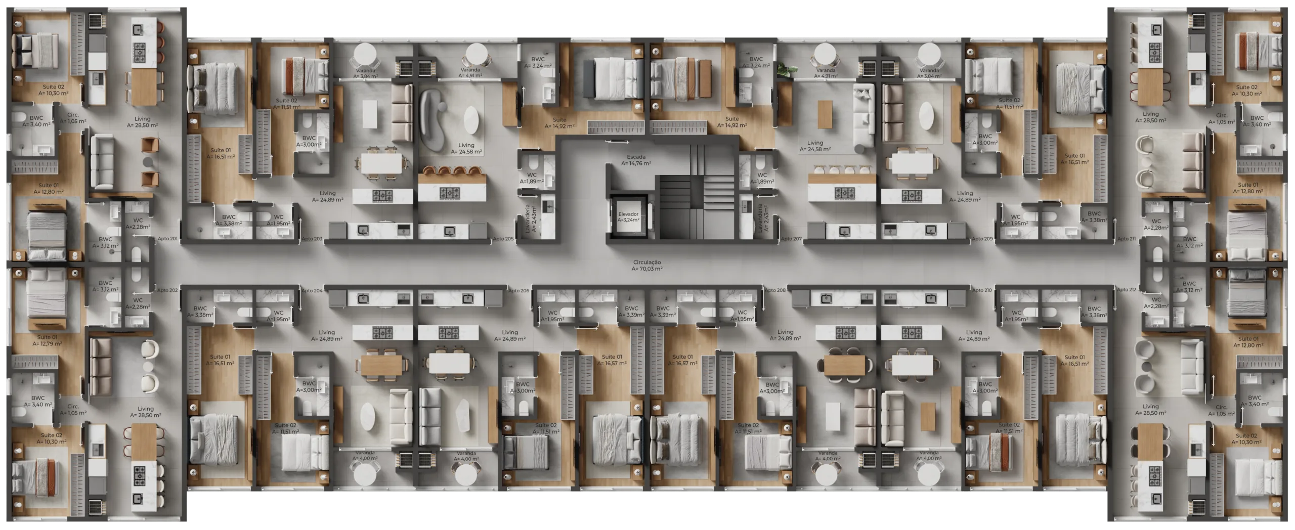 Allameda Santo Antônio: Contemporary Penthouse Studio in Florianópolis