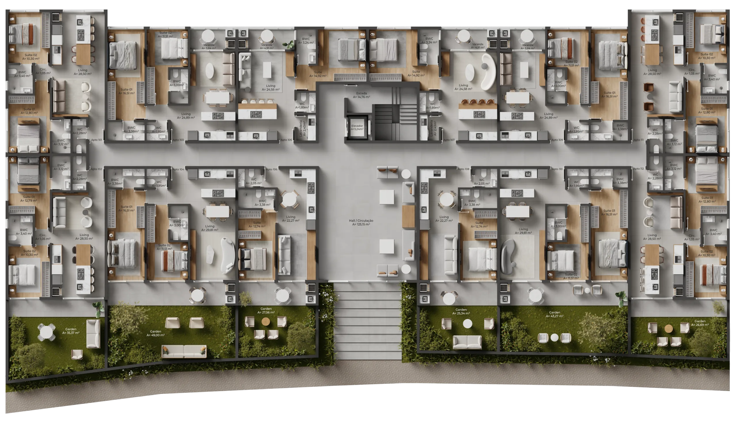 Allameda Santo Antônio: Contemporary Penthouse Studio in Florianópolis