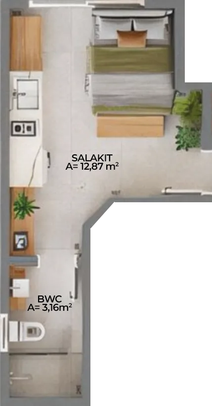 Cidadez Smart Living: Contemporary Studio in Campinas