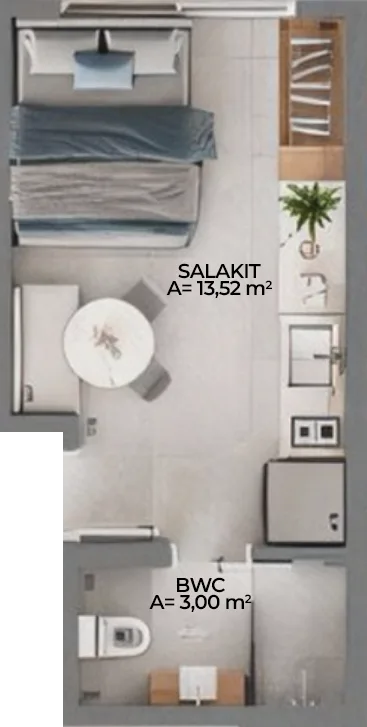 Cidadez Smart Living: Contemporary Studio in Campinas