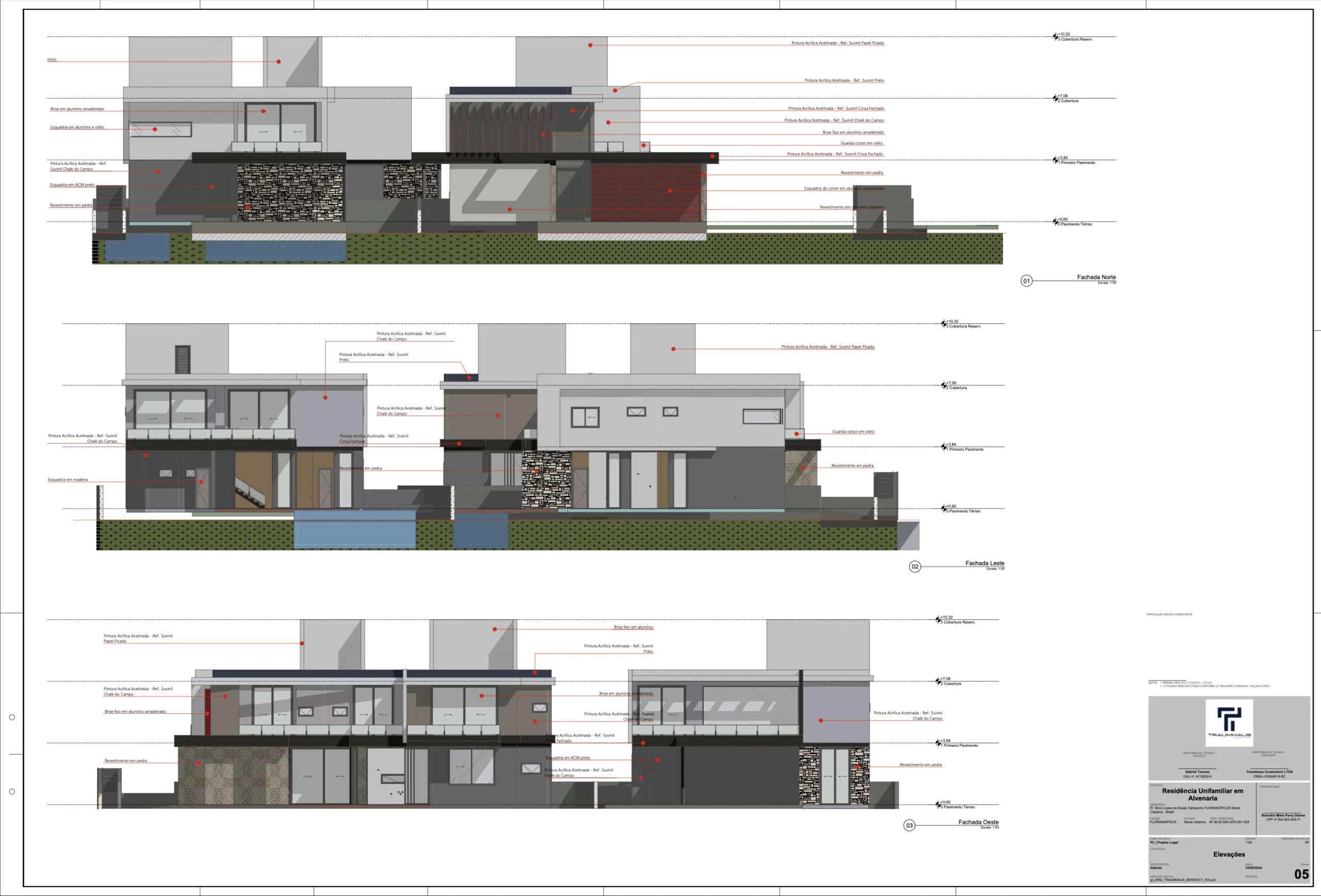 Silvio Lopes Project: Luxury House with Rooftop in Rio Tavares