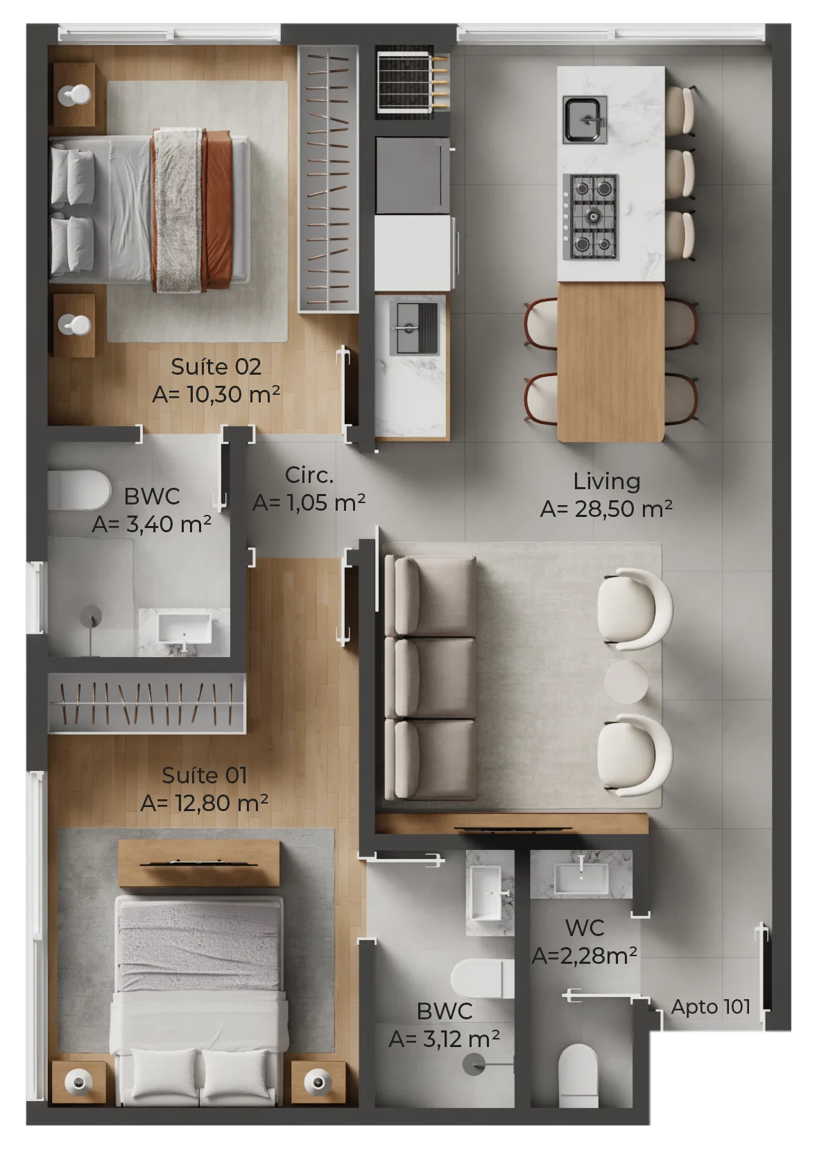 Allameda Santo Antônio: Contemporary Studios Florianópolis