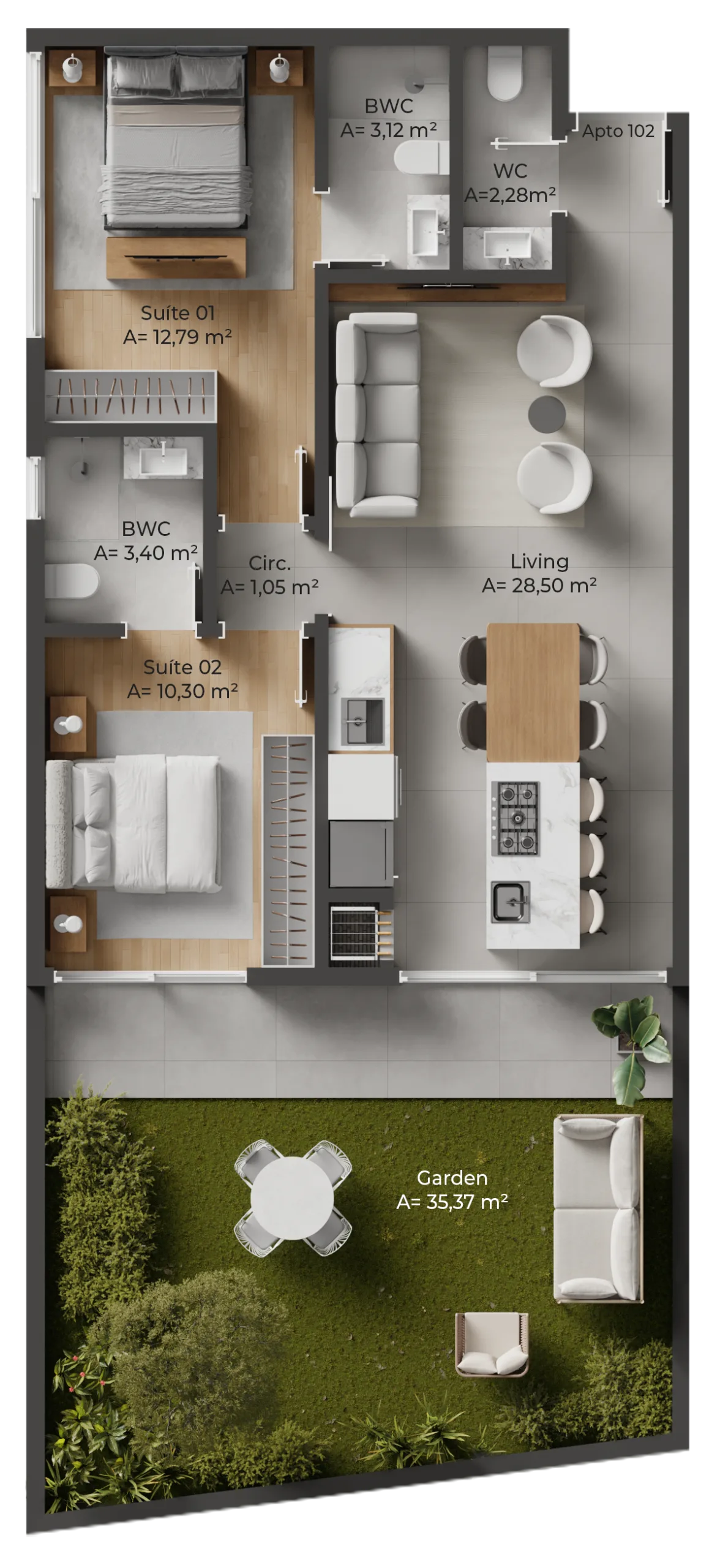 Allameda Santo Antônio: Contemporary Studios Florianópolis