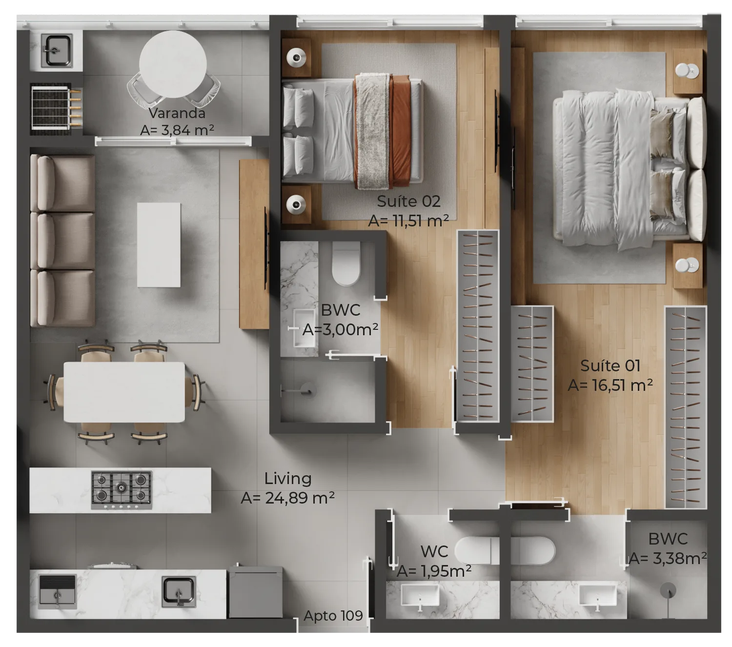 Allameda Santo Antônio: Contemporary Studios Florianópolis