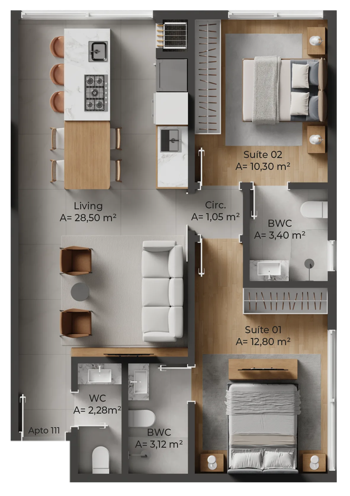 Allameda Santo Antônio: Contemporary Studios Florianópolis