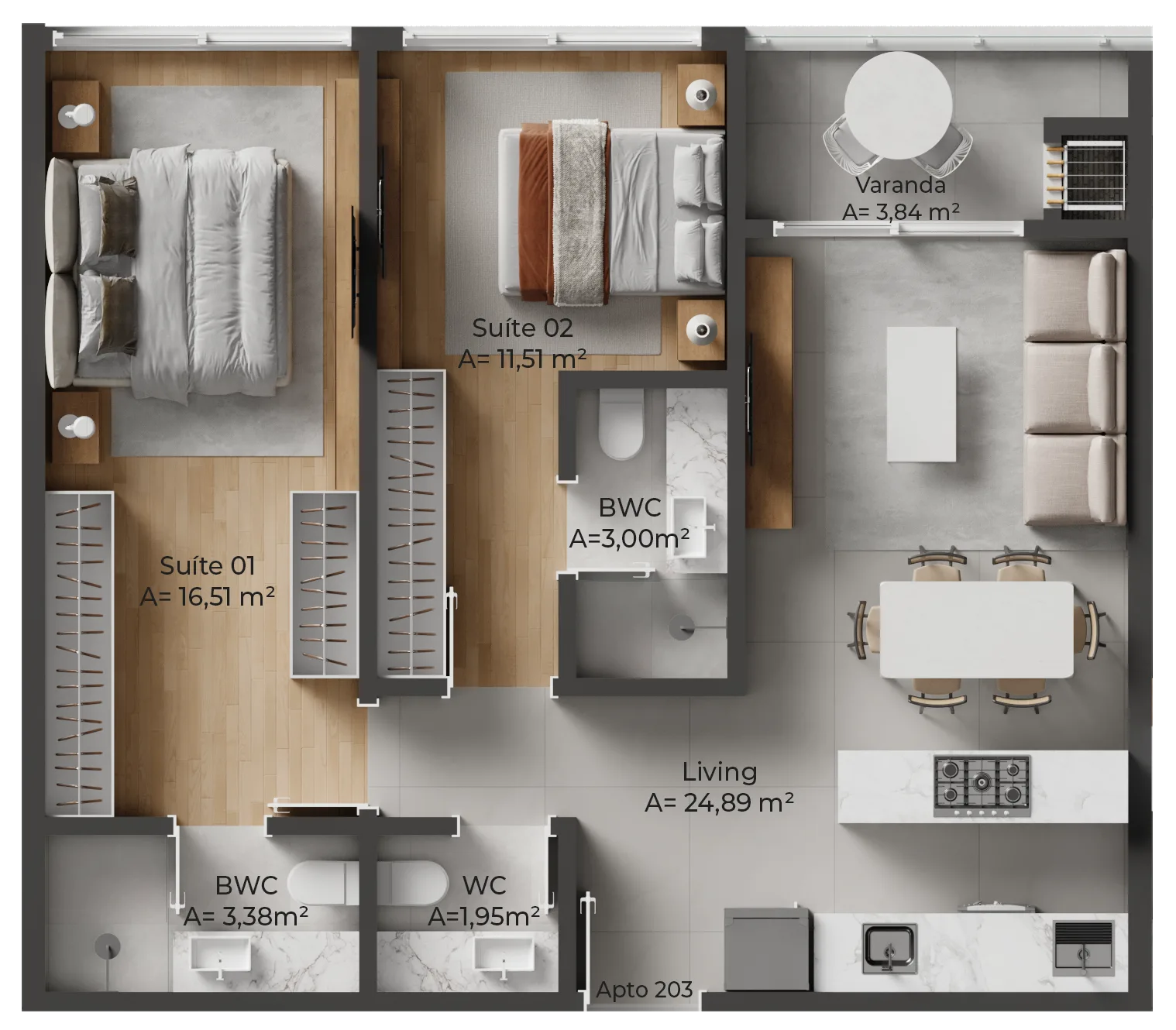 Allameda Santo Antônio: Contemporary Studios Florianópolis