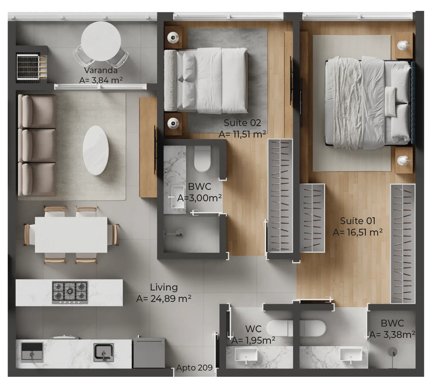 Allameda Santo Antônio: Contemporary Studios Florianópolis