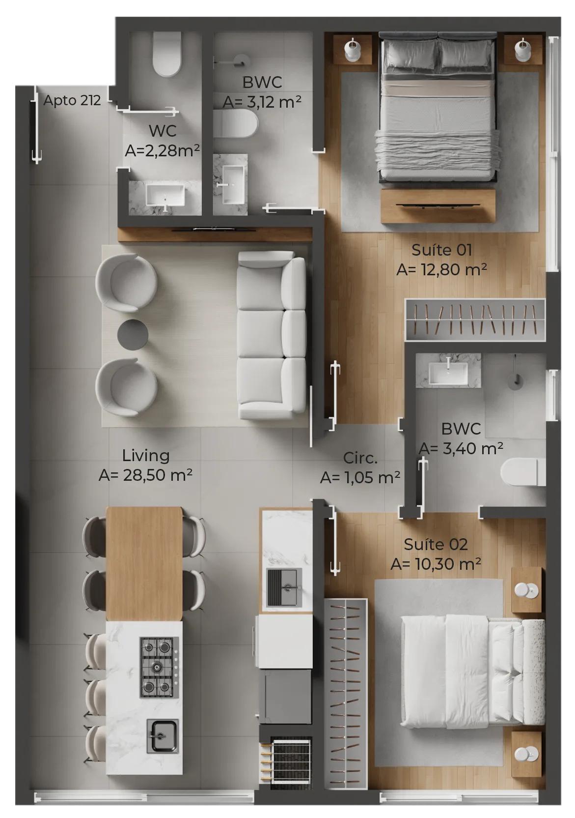 Allameda Santo Antônio: Contemporary Studios Florianópolis