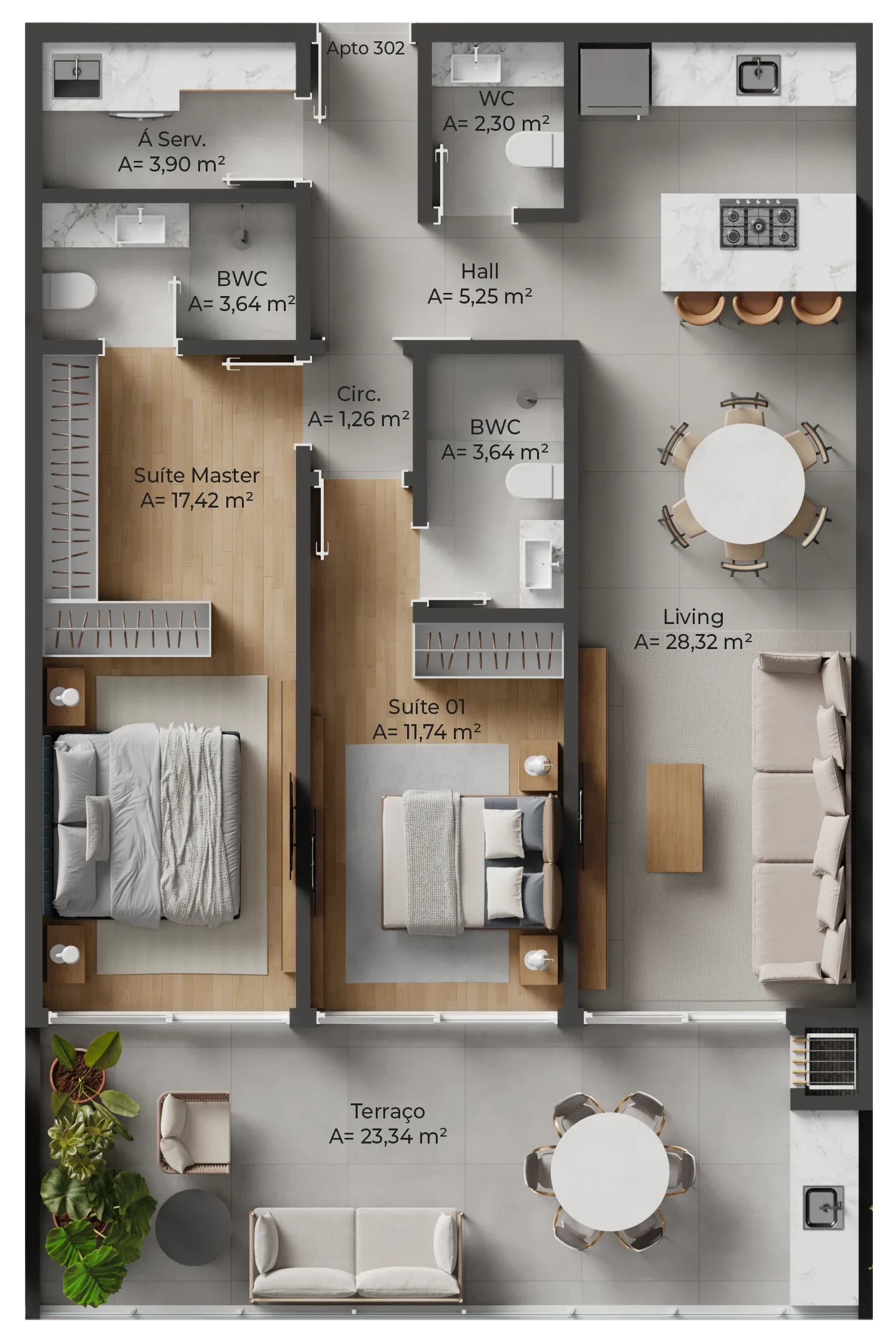 Allameda Santo Antônio: Contemporary Studios Florianópolis